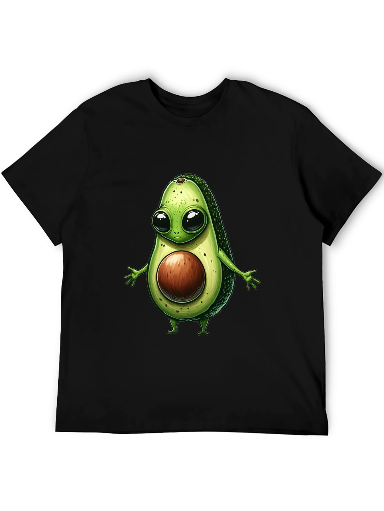 Avocado Cartoon Graphic T-Shirt