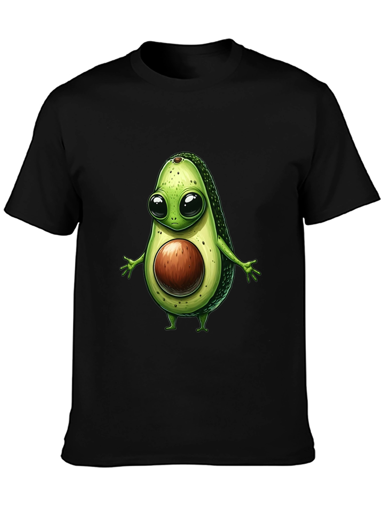 Avocado Cartoon Graphic T-Shirt