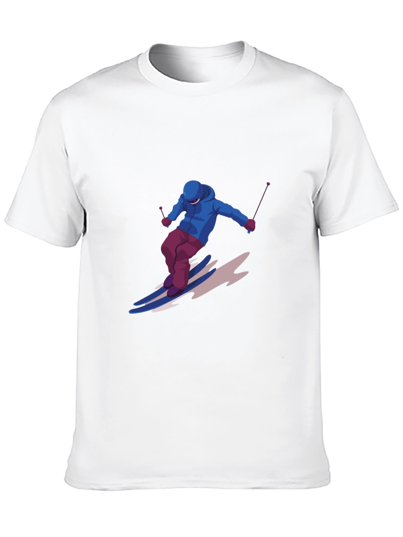 Cool Skiing Graphic T-Shirt