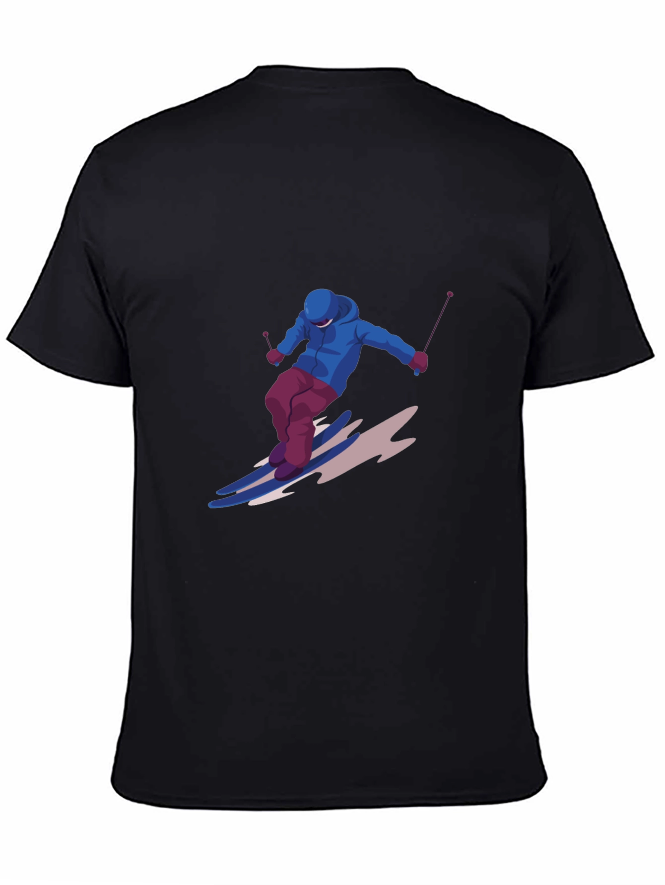 Cool Skiing Graphic T-Shirt