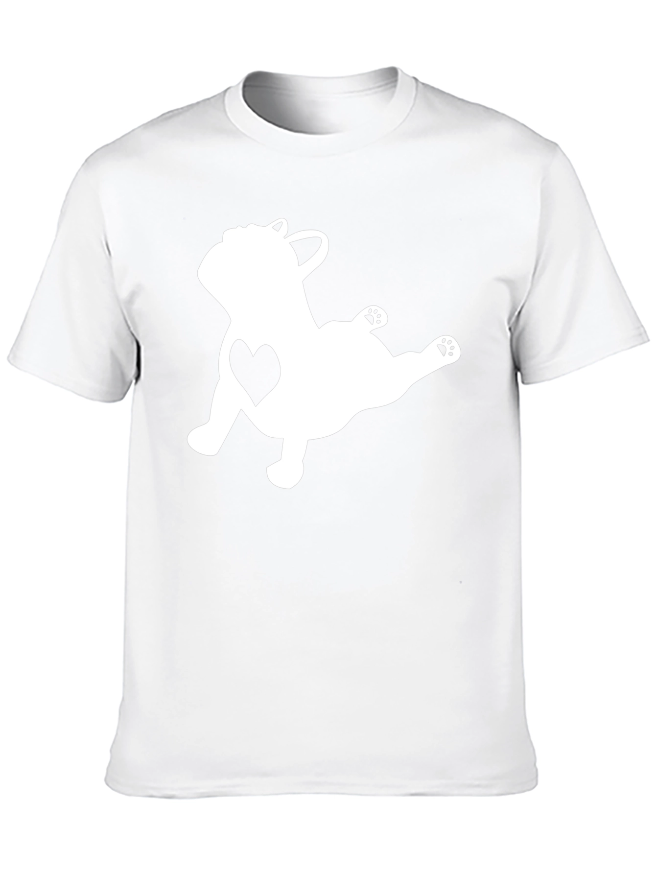 Cute French Bulldog Heart T-Shirt - Relaxed Fit