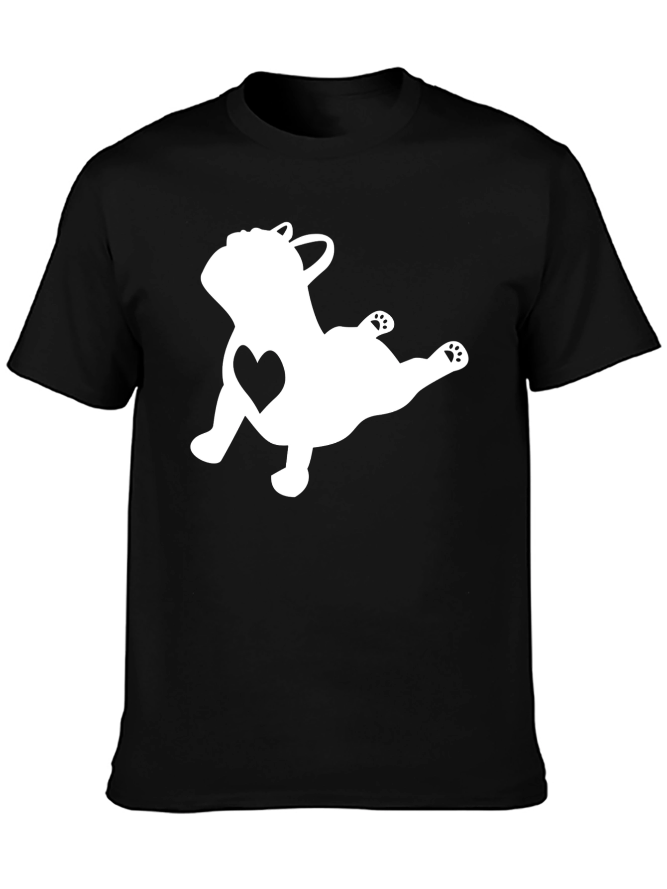 Cute French Bulldog Heart T-Shirt - Relaxed Fit