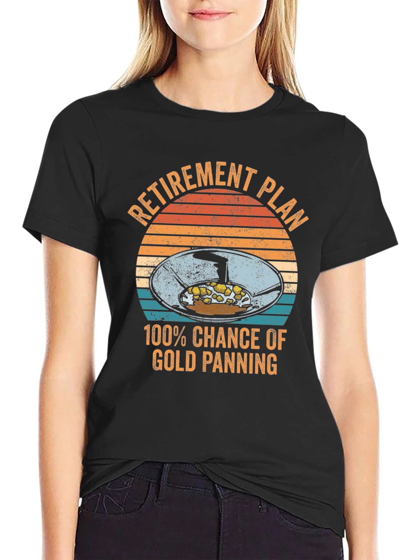 Retirement Plan Gold Panning Graphic Tee