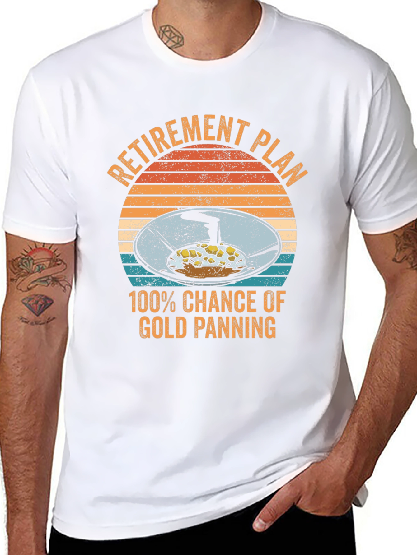 Retirement Plan Gold Panning Graphic Tee
