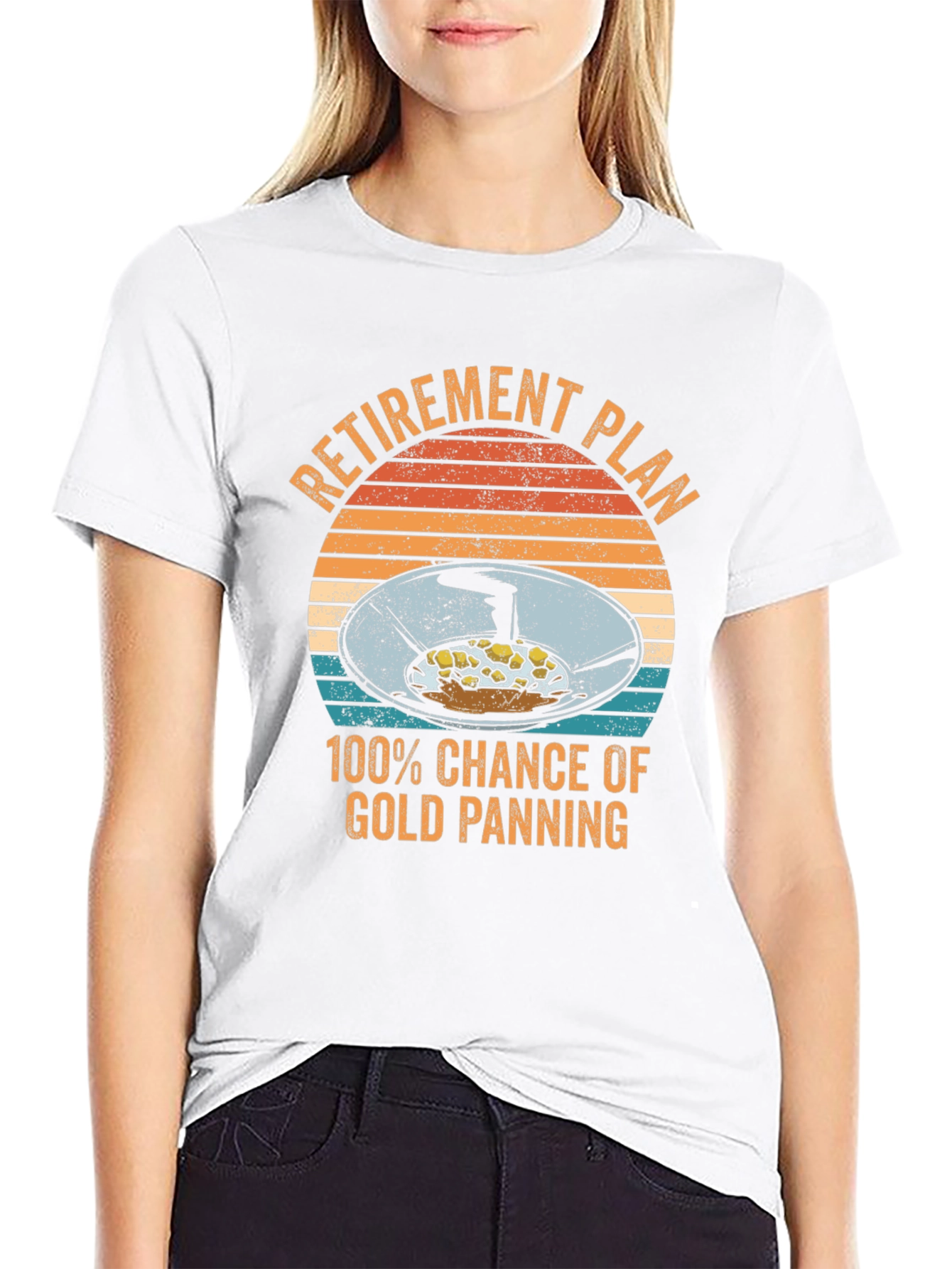 Retirement Plan Gold Panning Graphic Tee