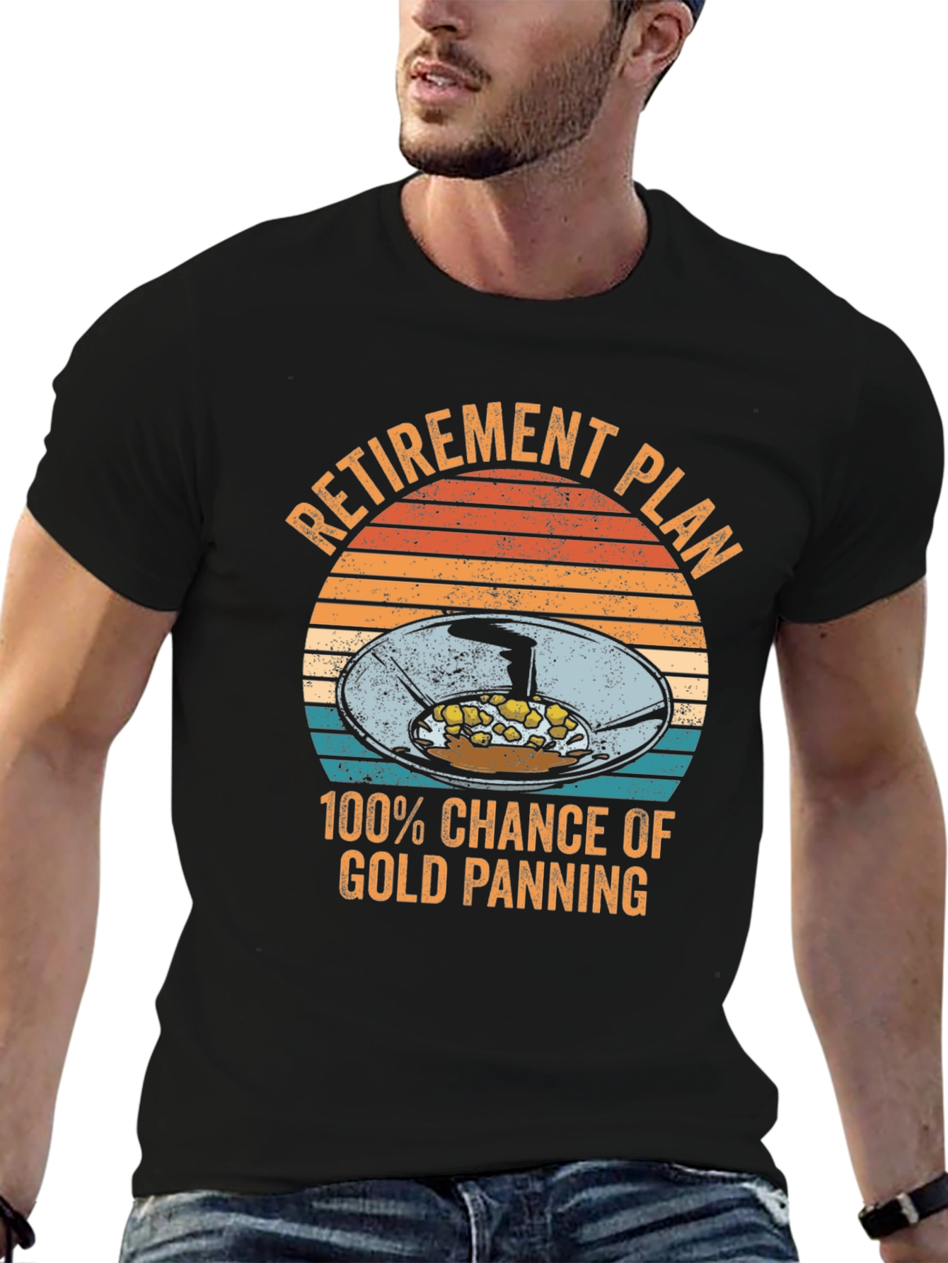 Retirement Plan Gold Panning Graphic Tee