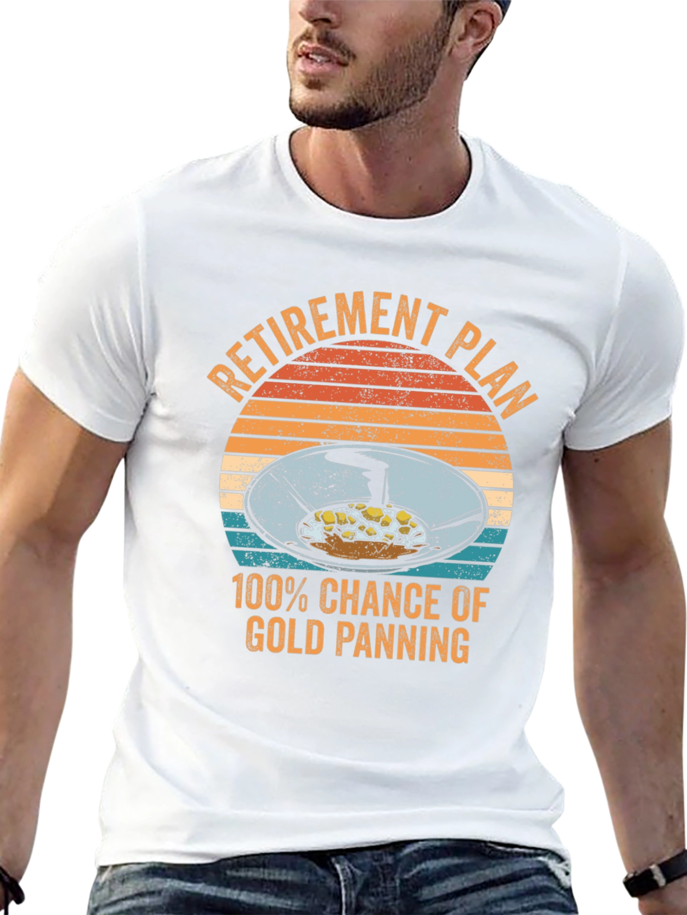 Retirement Plan Gold Panning Graphic Tee