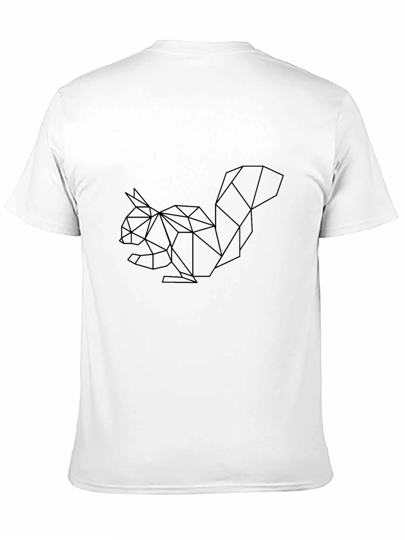 Geometric Squirrel Tee - Modern Design
