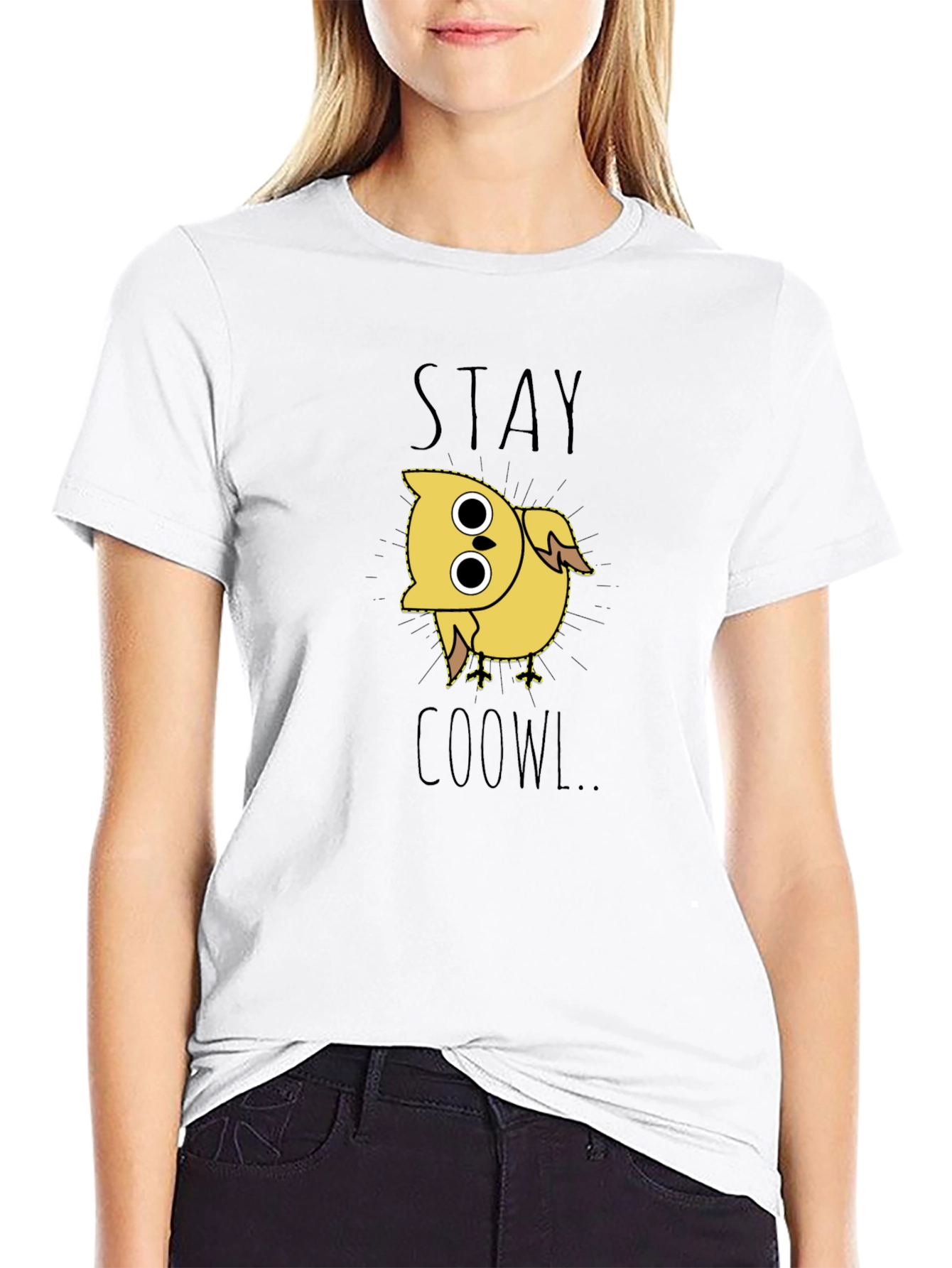 Stay Coowl Black Graphic Tee
