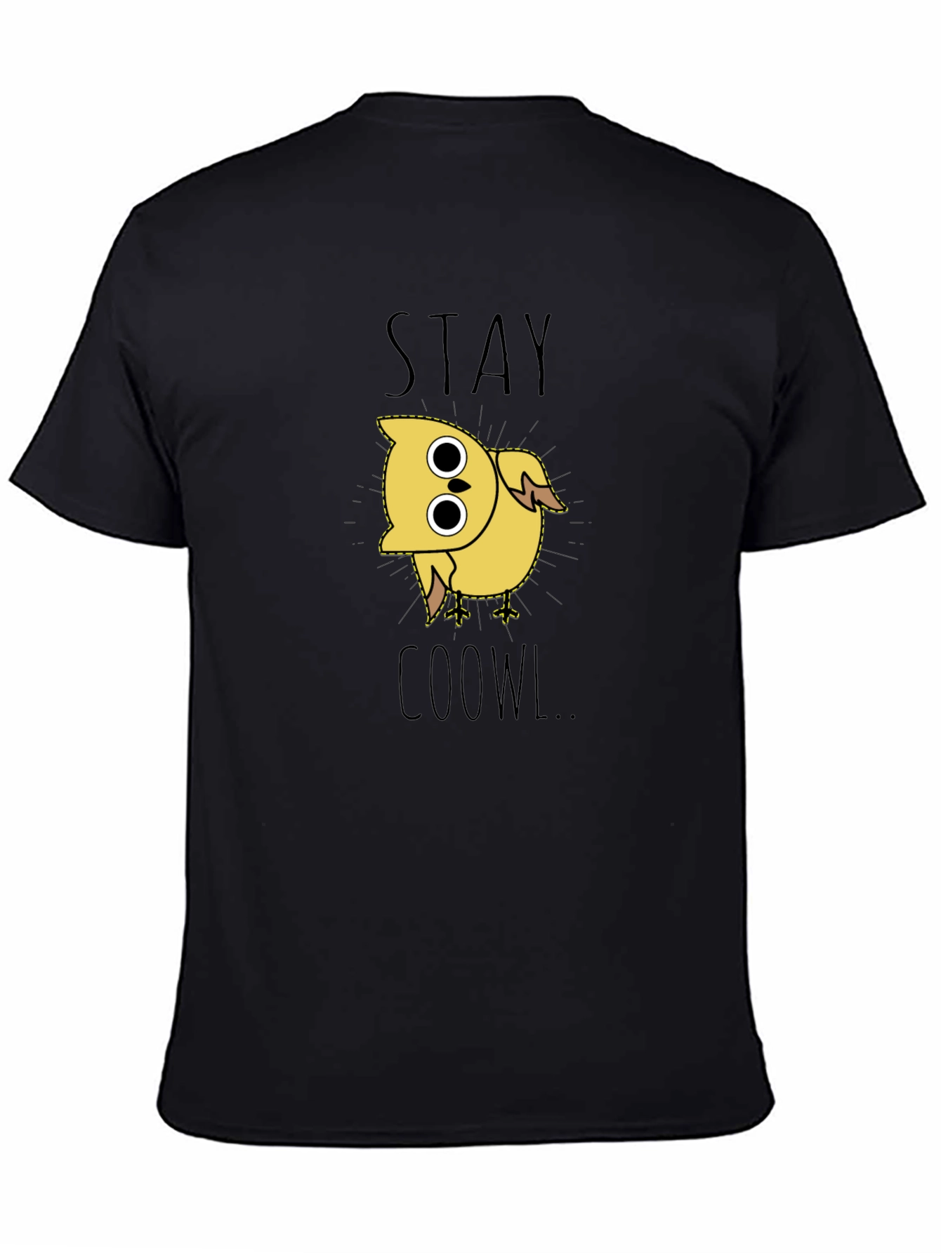 Stay Coowl Black Graphic Tee