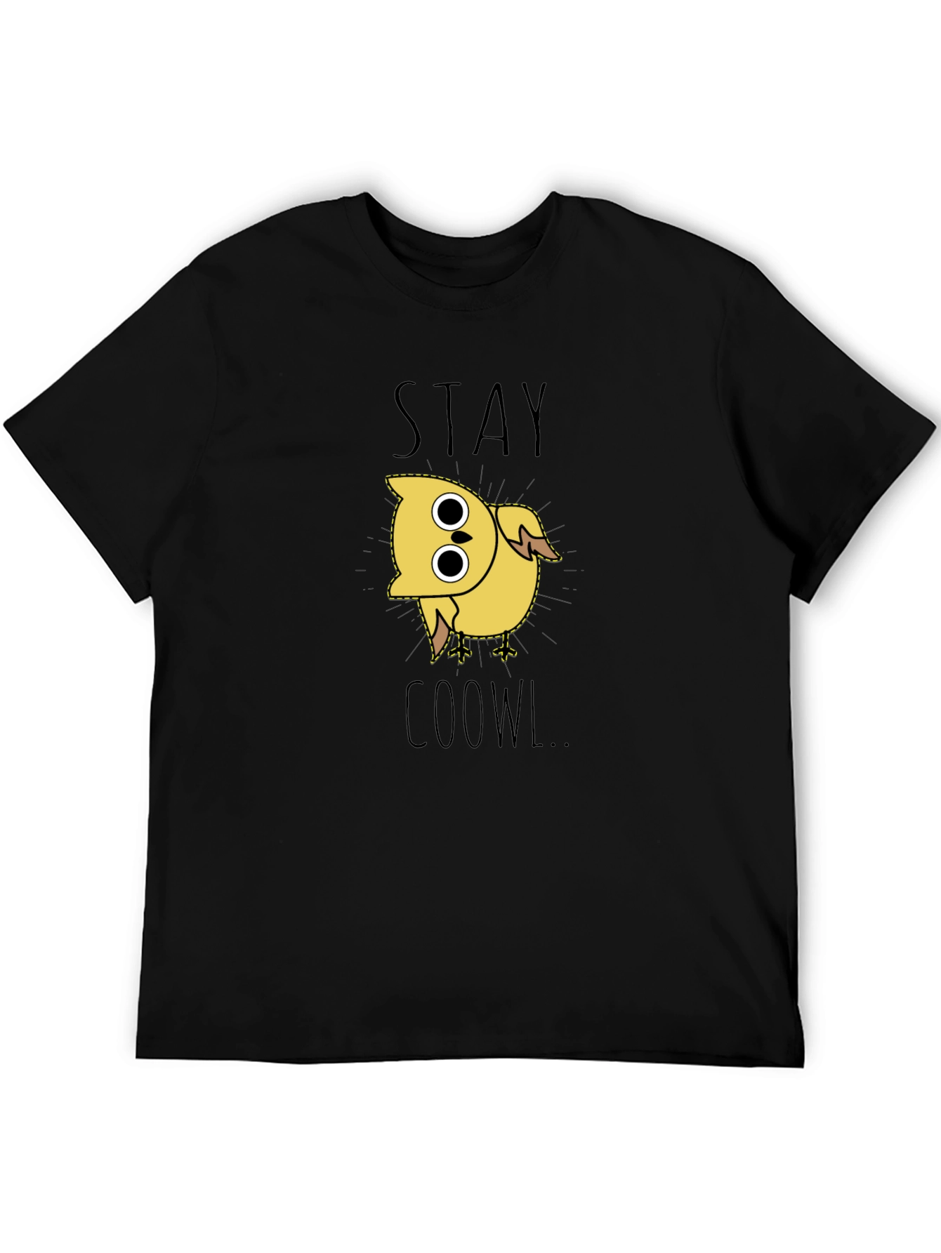 Stay Coowl Black Graphic Tee
