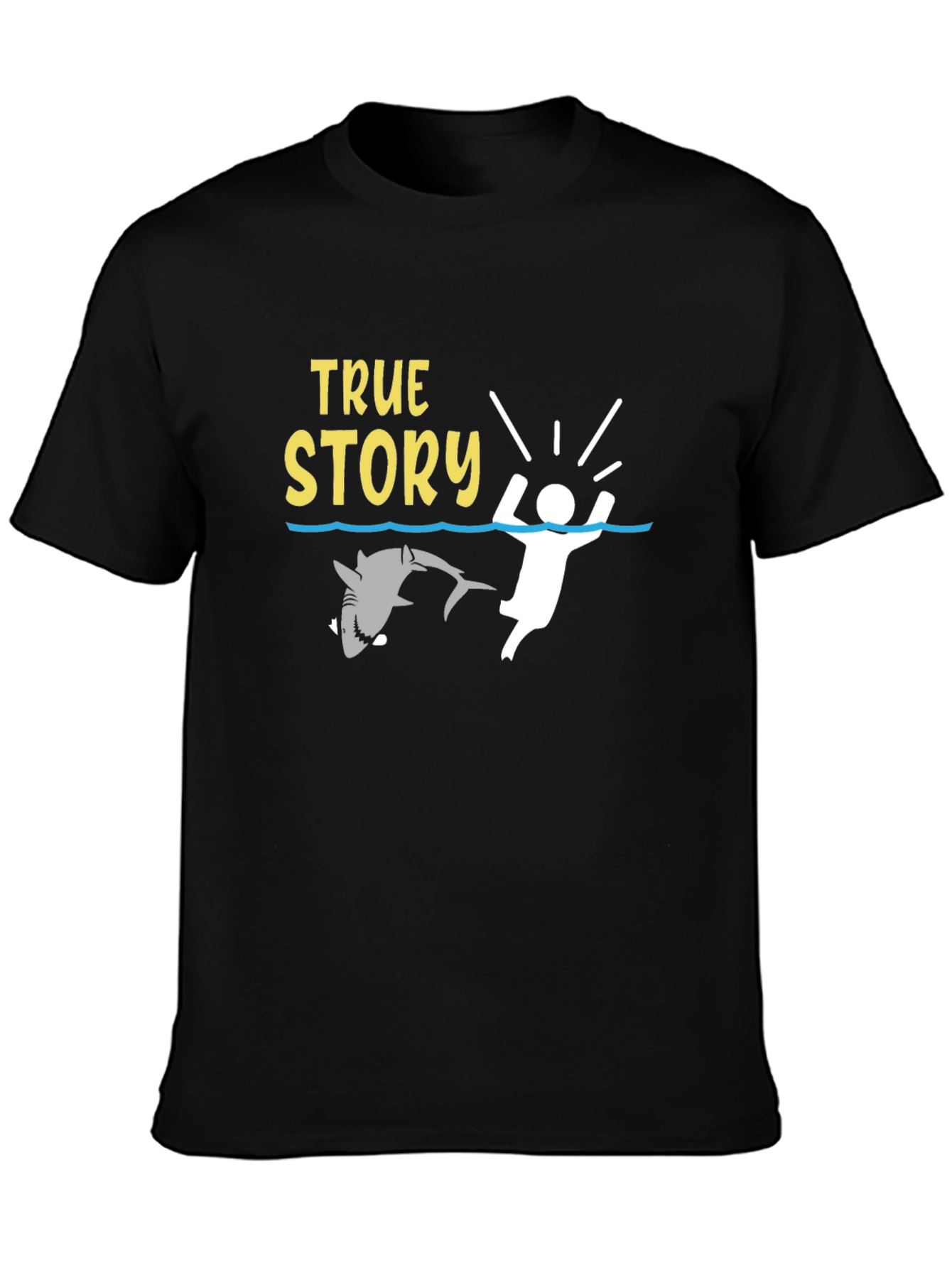 True Story Shark Graphic T-Shirt