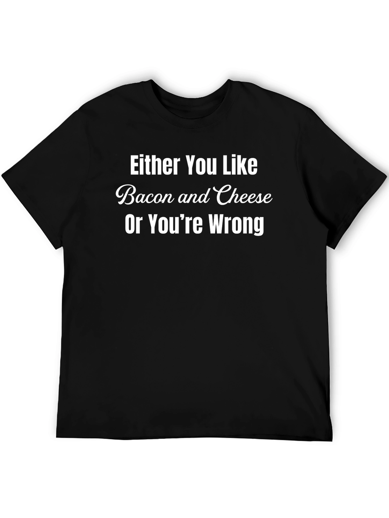 Bacon & Cheese T-Shirt Funny Foodie Tee