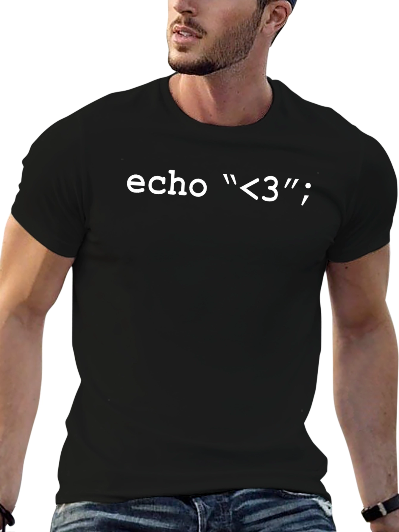 Echo <3 T-Shirt - Programmer Geek Love