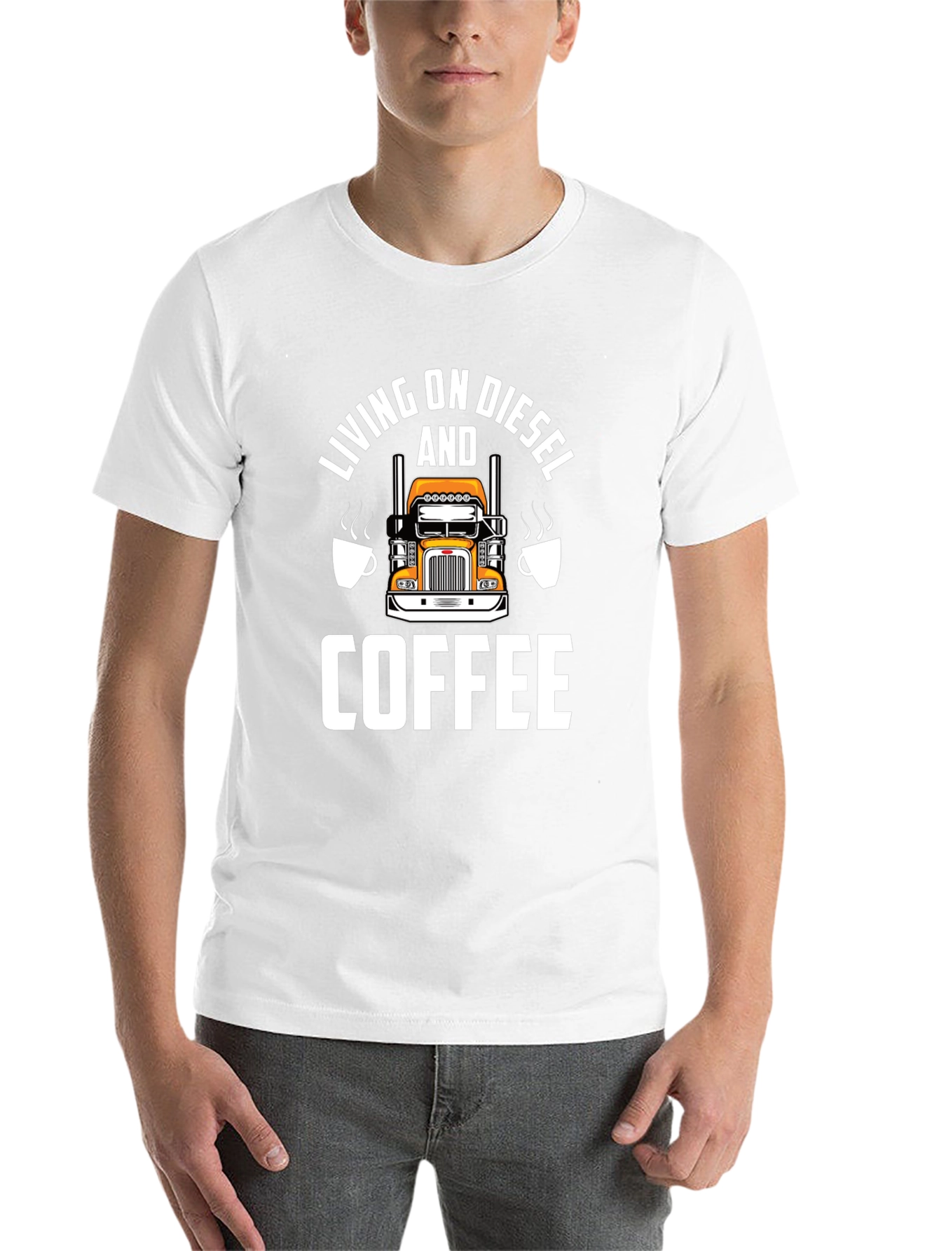 Diesel & Coffee Trucker T-Shirt