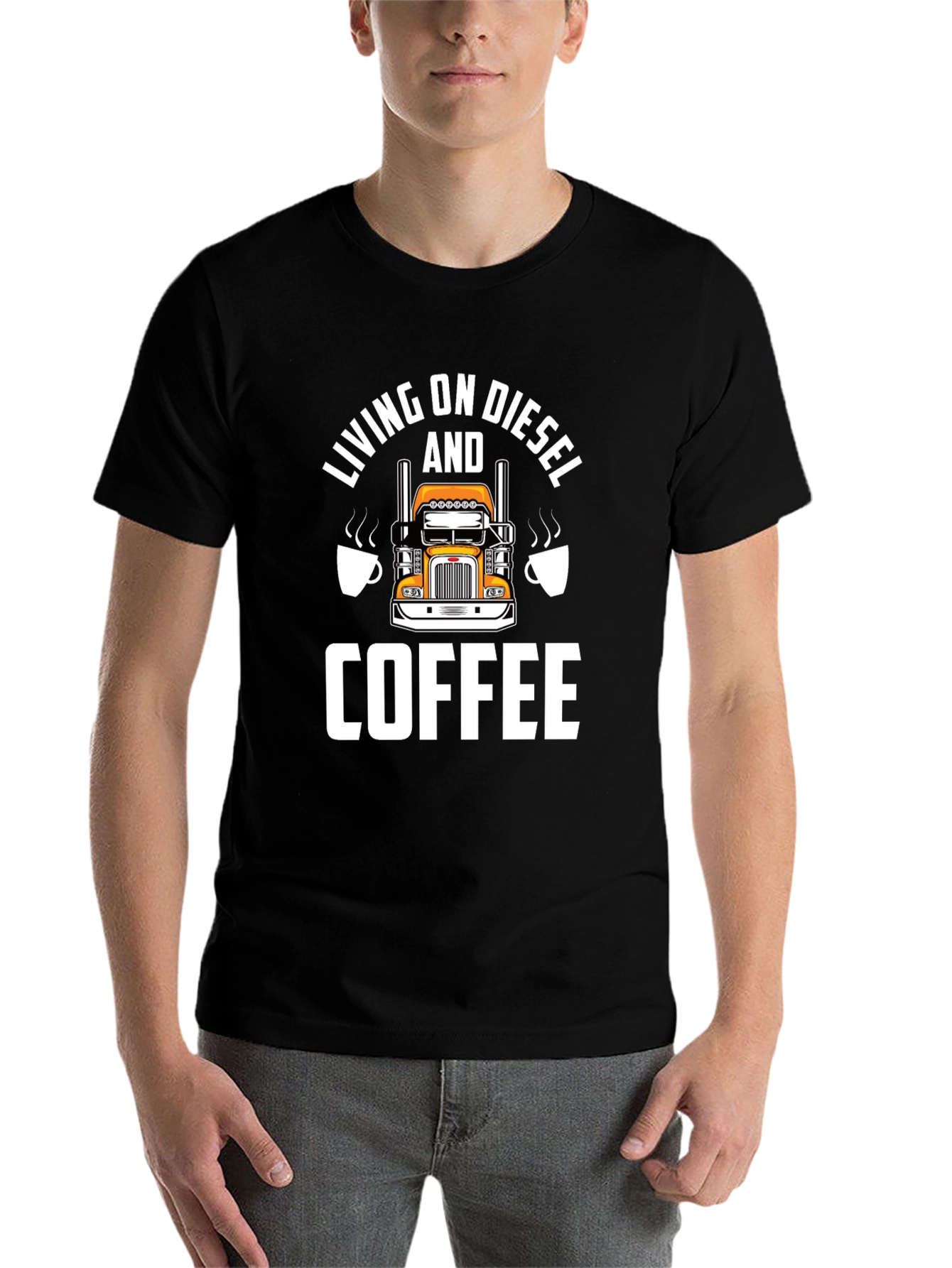 Diesel & Coffee Trucker T-Shirt