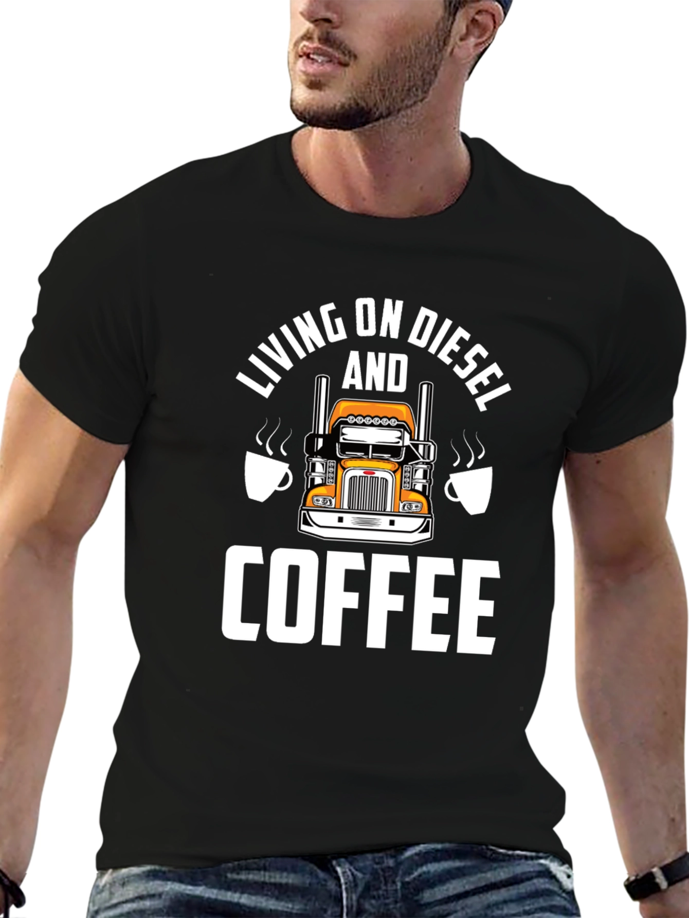 Diesel & Coffee Trucker T-Shirt