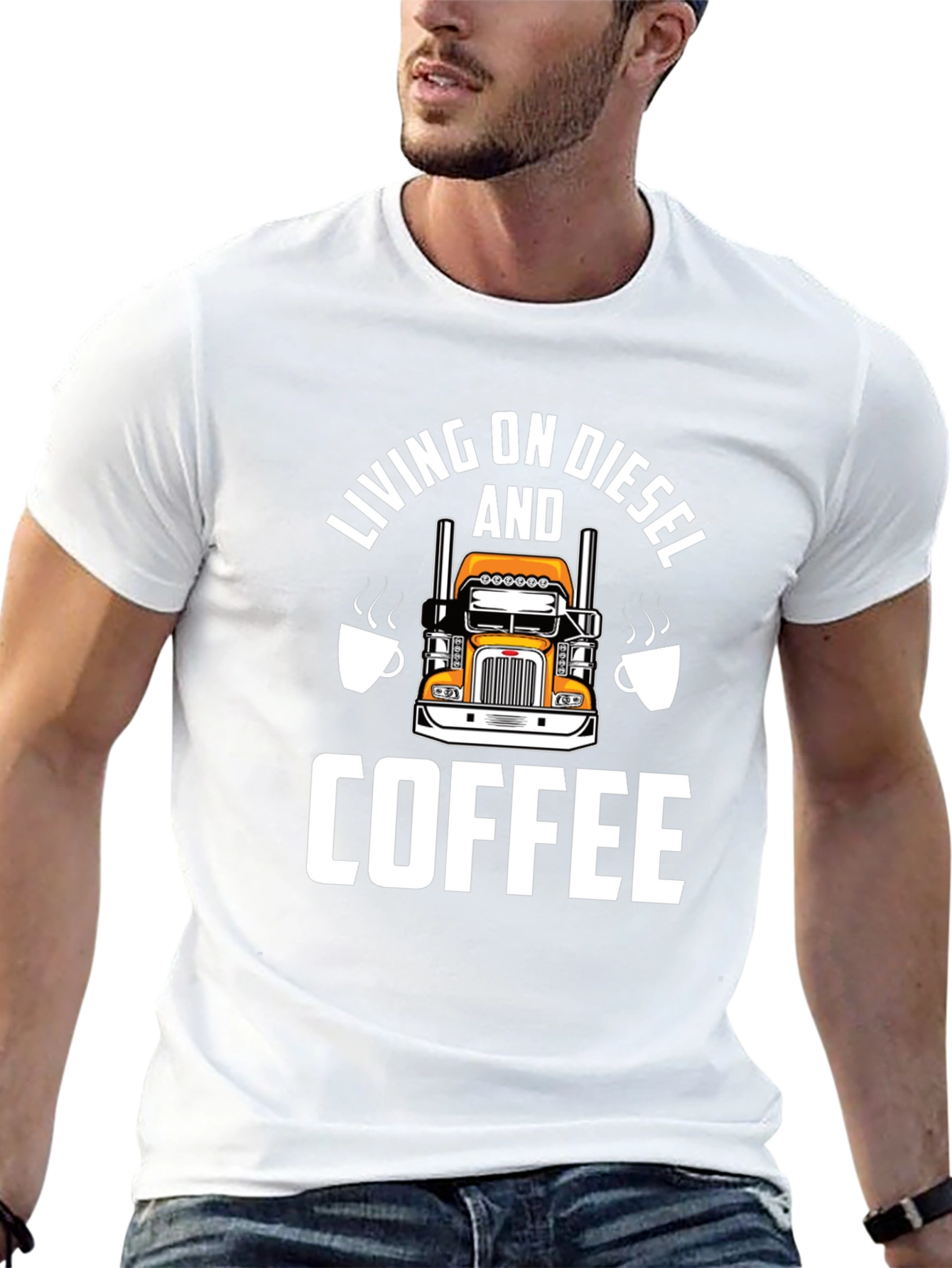 Diesel & Coffee Trucker T-Shirt