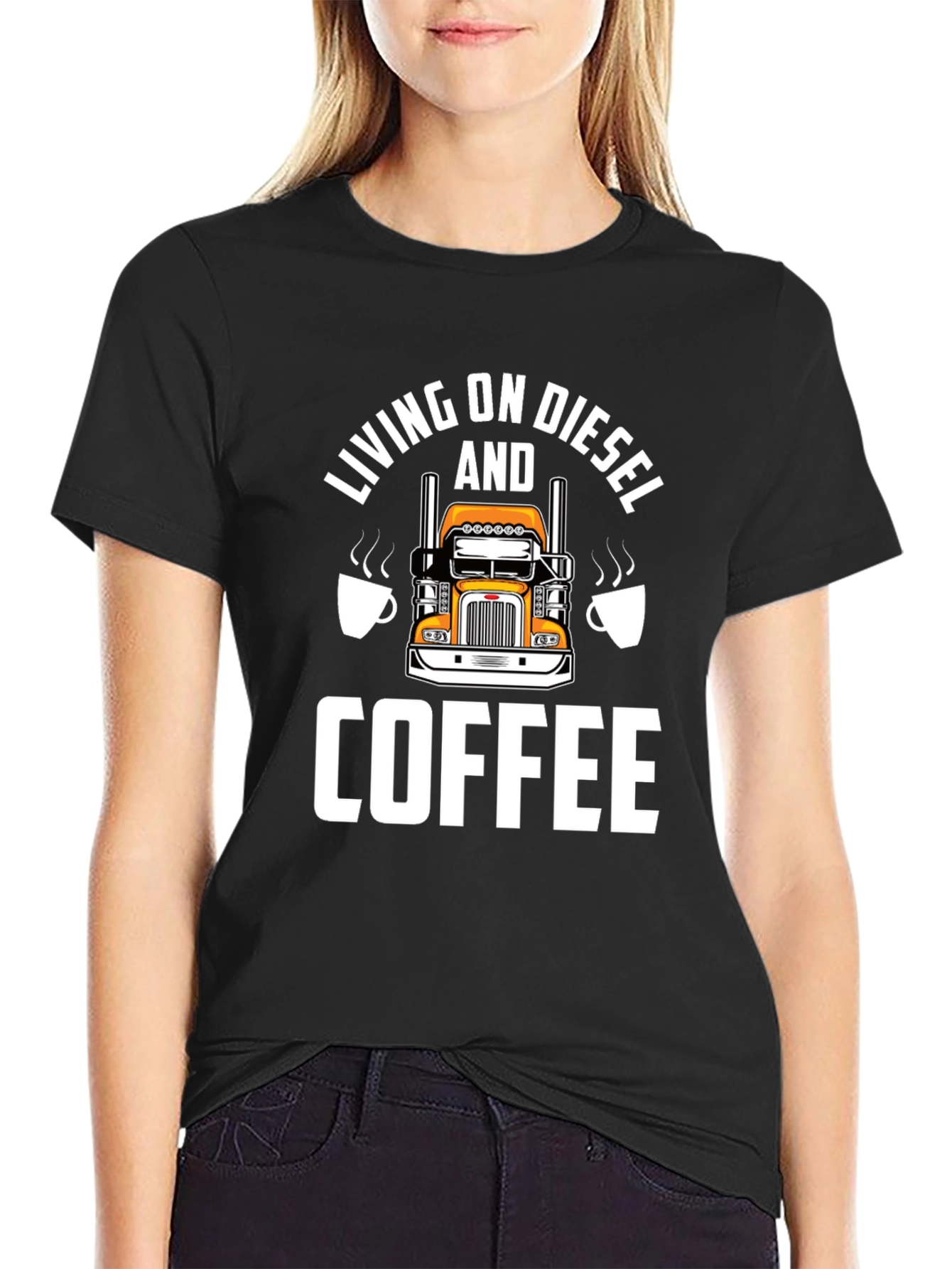 Diesel & Coffee Trucker T-Shirt