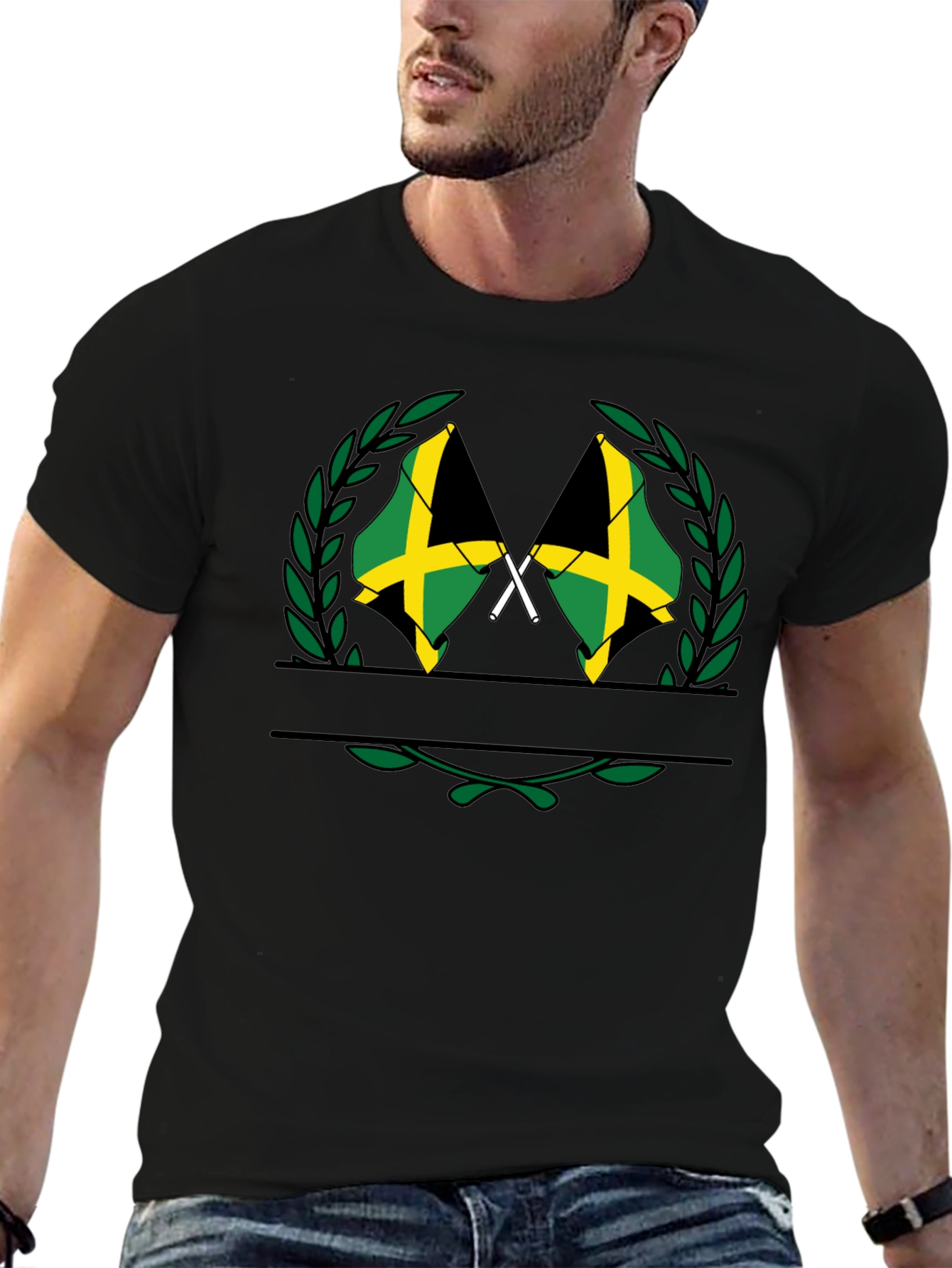 Jamaican Flag Crest T-Shirt