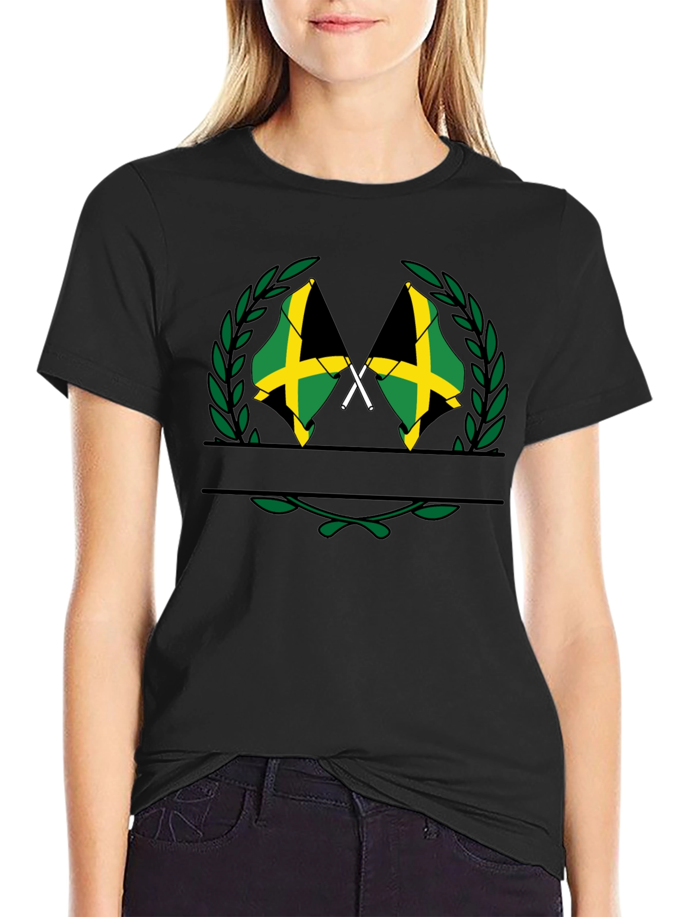 Jamaican Flag Crest T-Shirt