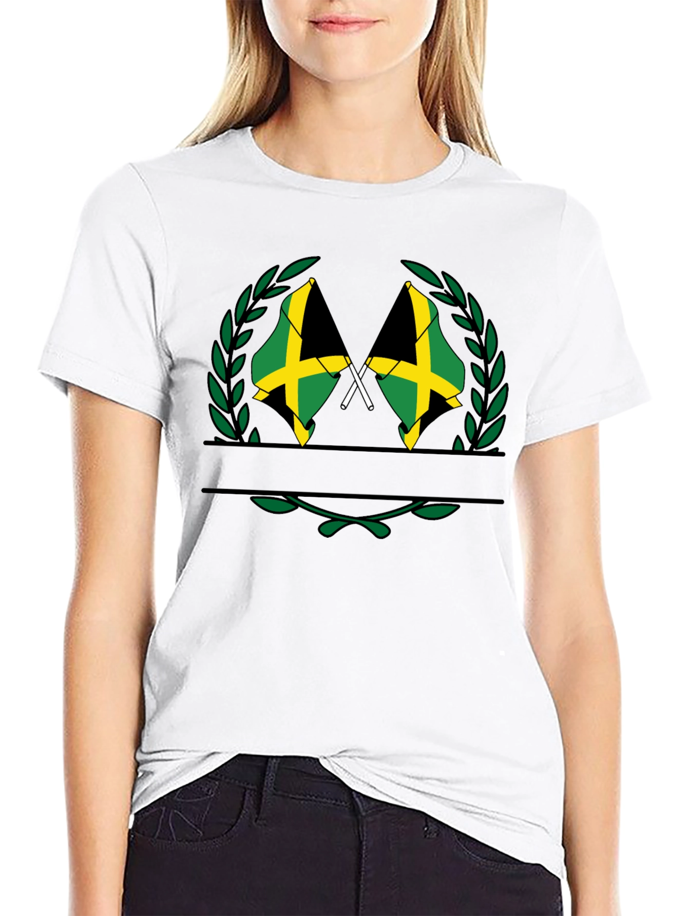 Jamaican Flag Crest T-Shirt