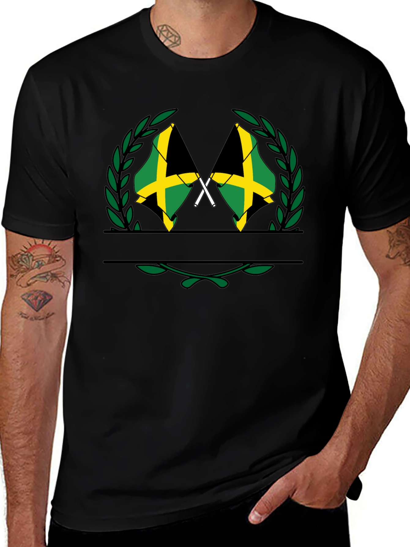Jamaican Flag Crest T-Shirt