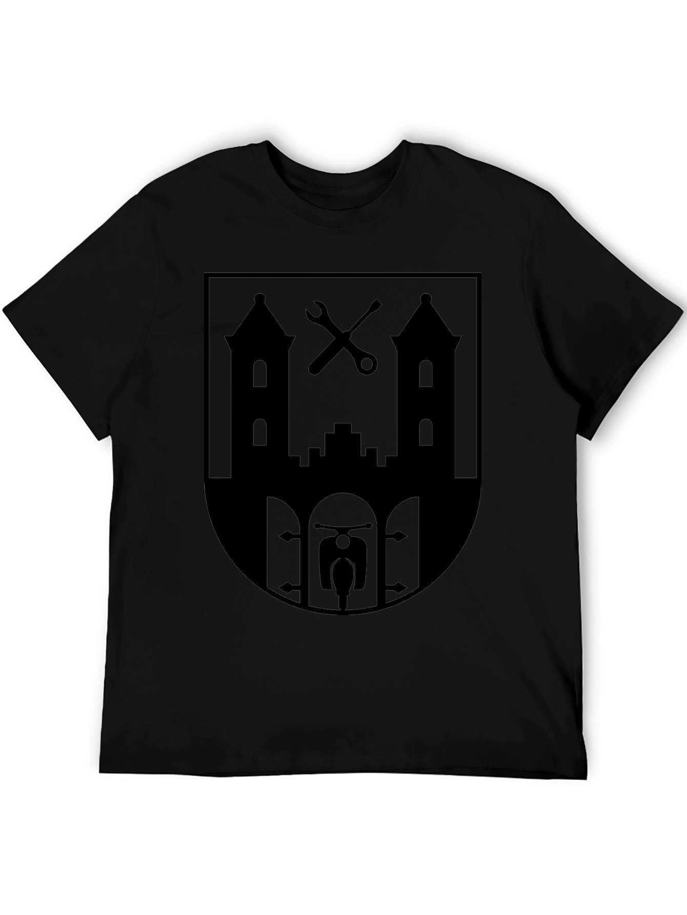 City Crest Graphic T-Shirt - Black