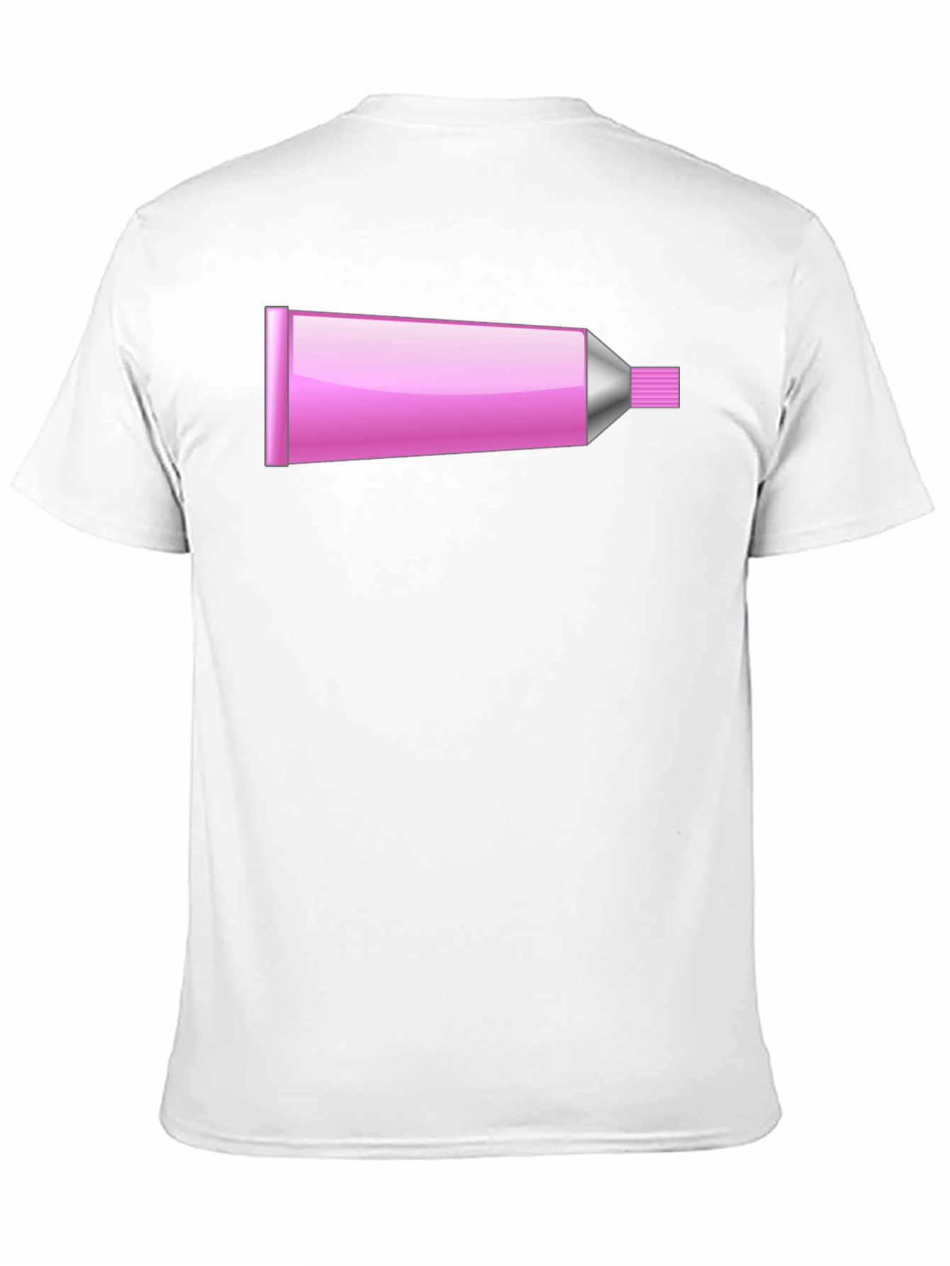Pink Tube Graphic T-Shirt - Novelty Design