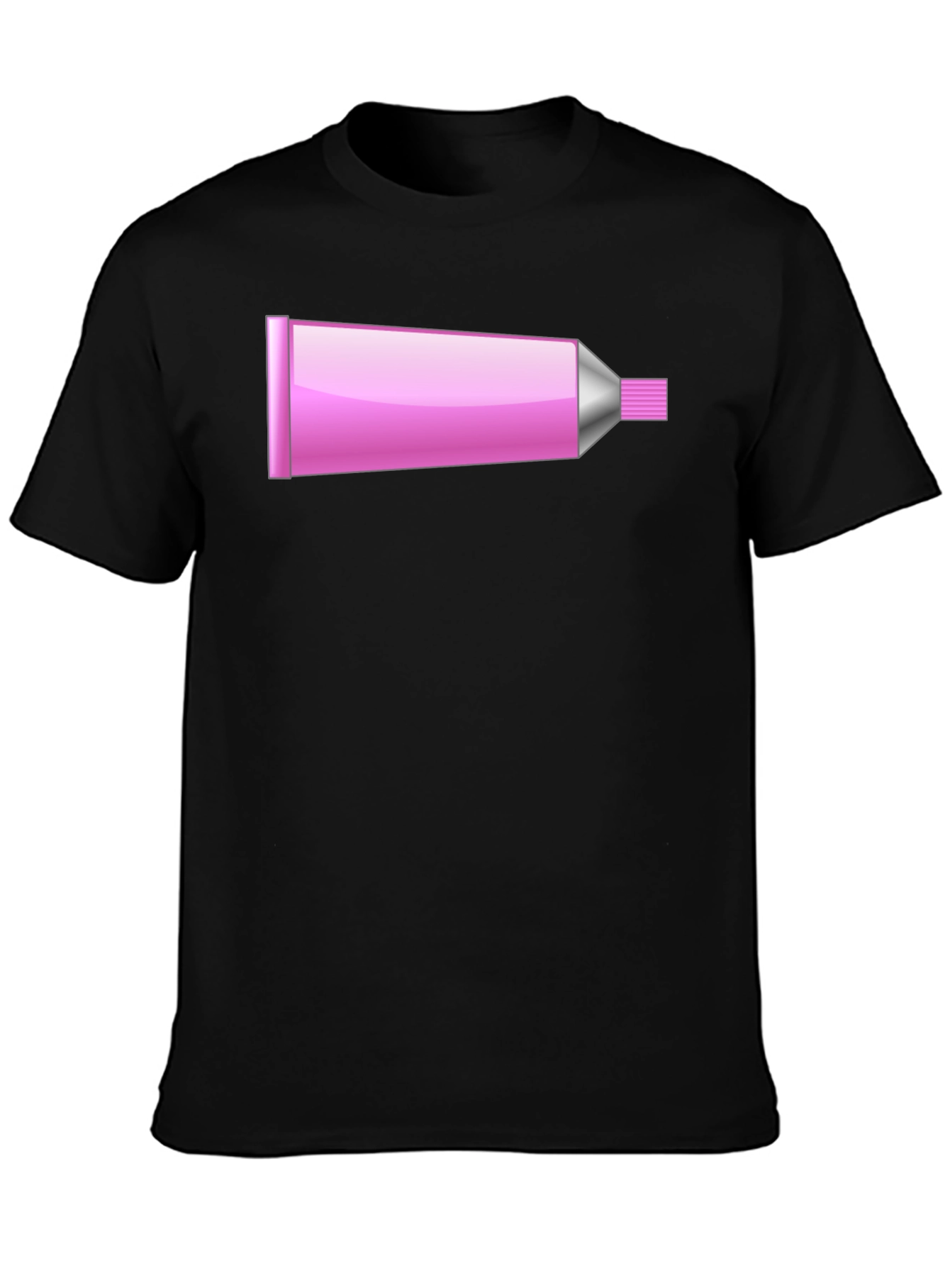 Pink Tube Graphic T-Shirt - Novelty Design