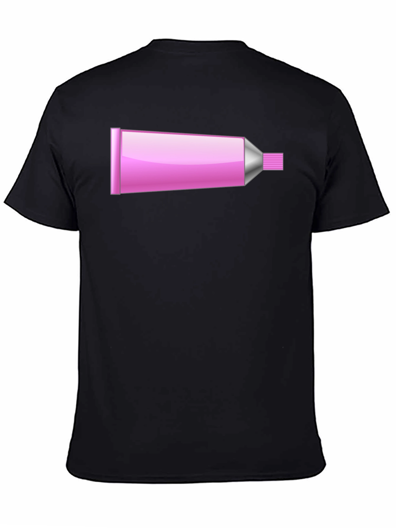 Pink Tube Graphic T-Shirt - Novelty Design