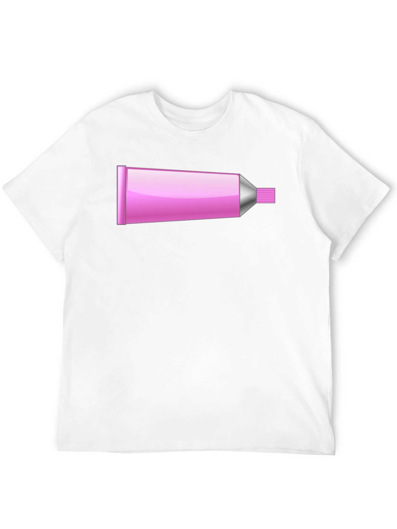 Pink Tube Graphic T-Shirt - Novelty Design