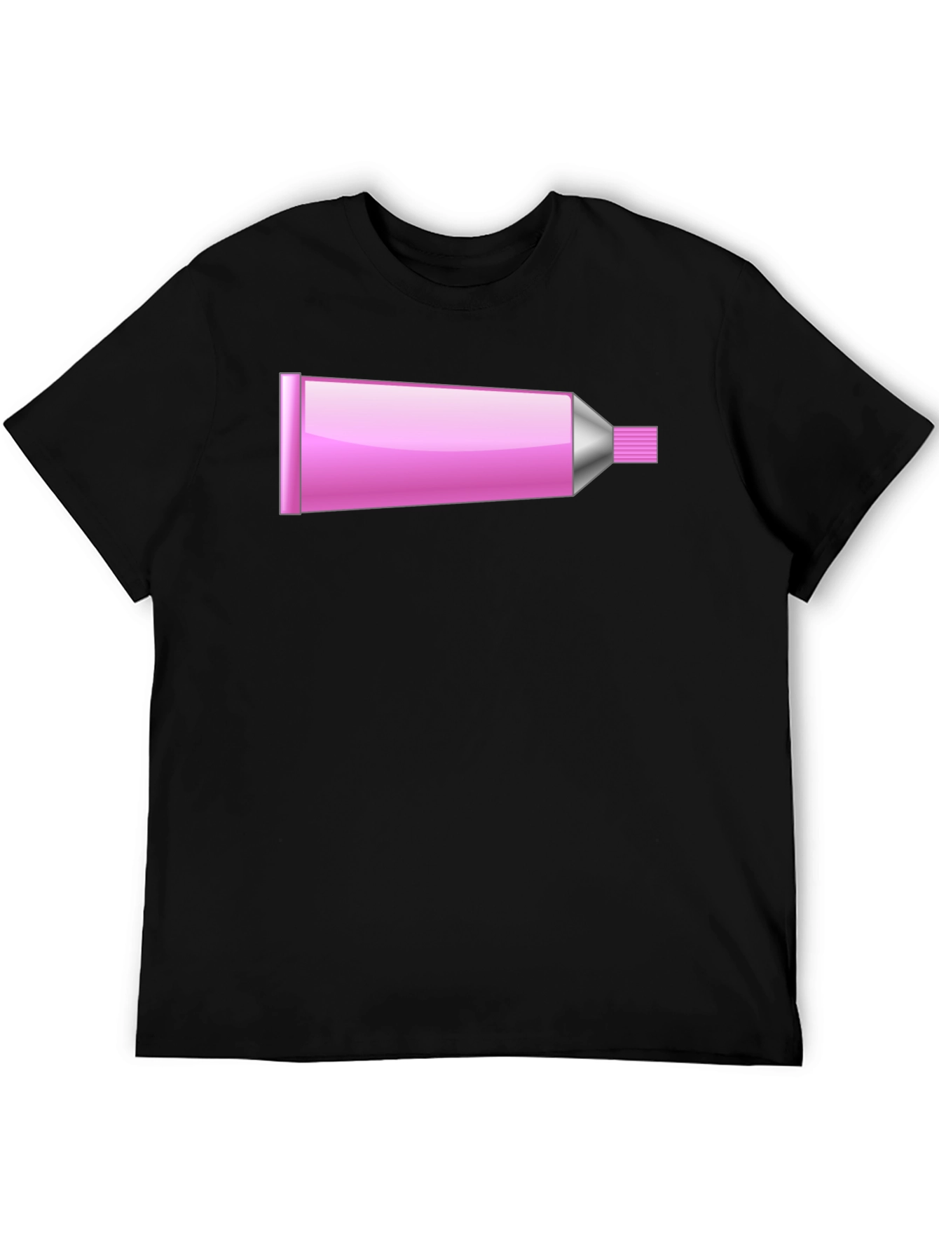 Pink Tube Graphic T-Shirt - Novelty Design