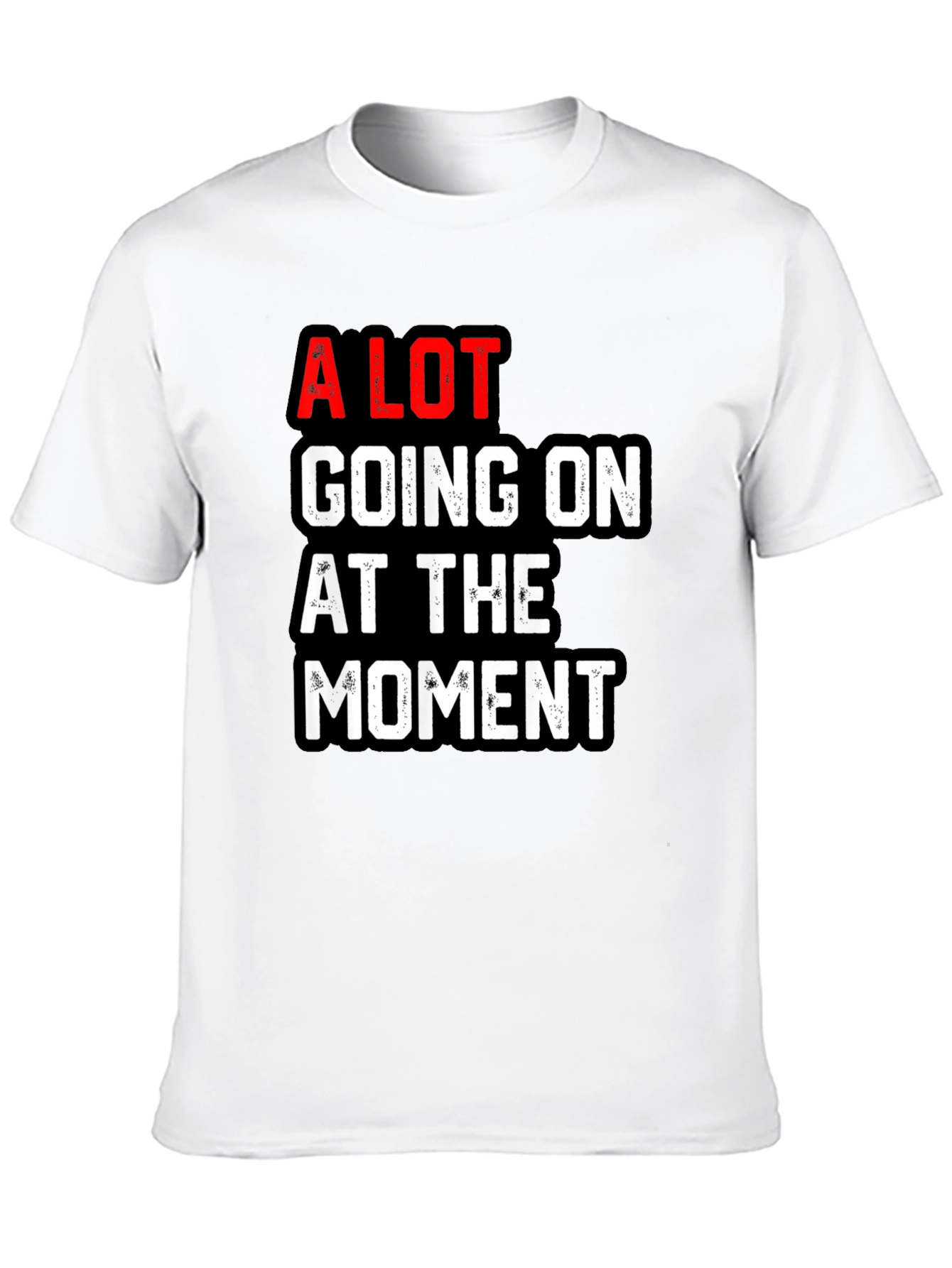 A Lot Going on T-Shirt - Black Graphic Tee