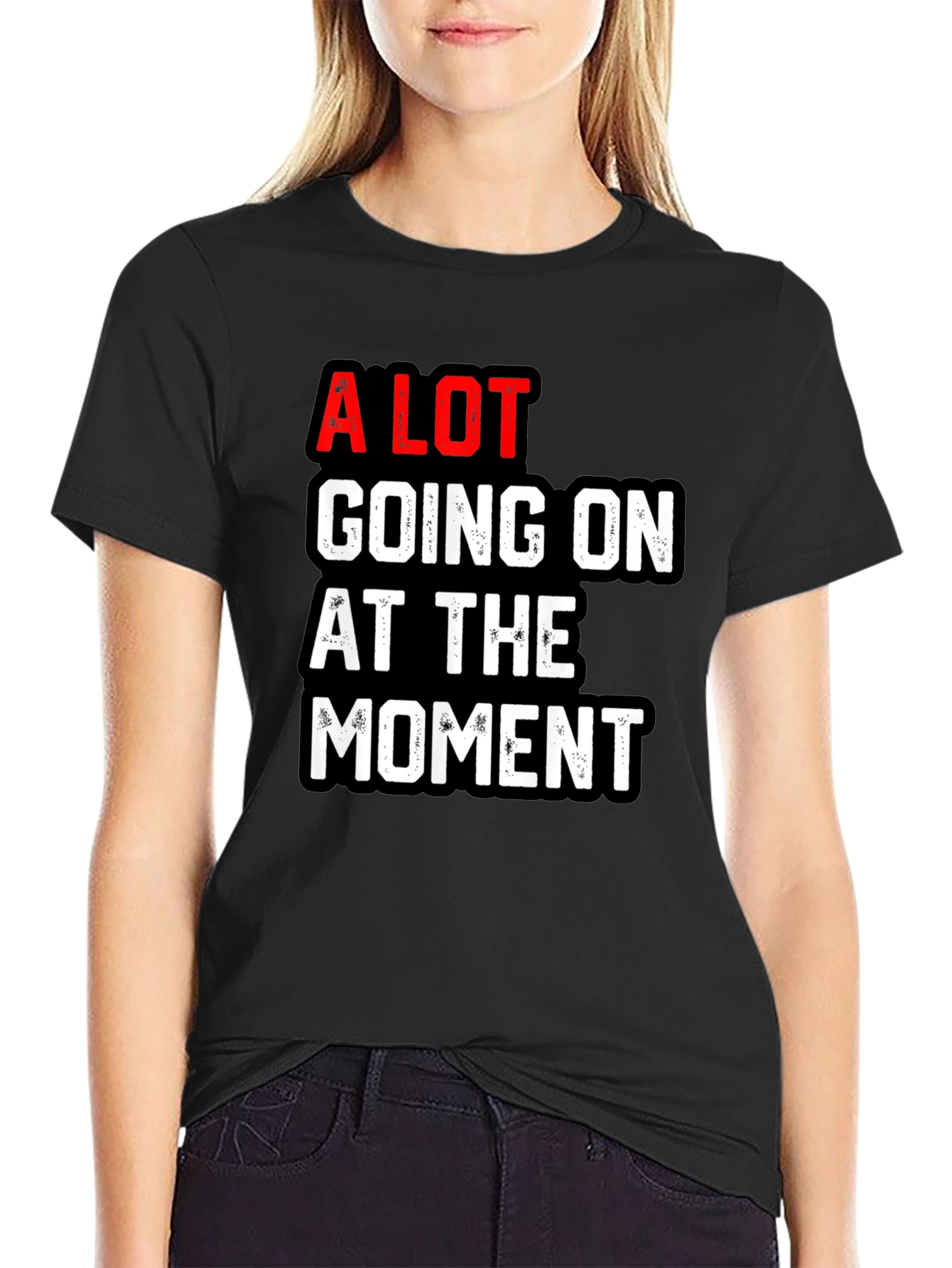 A Lot Going on T-Shirt - Black Graphic Tee