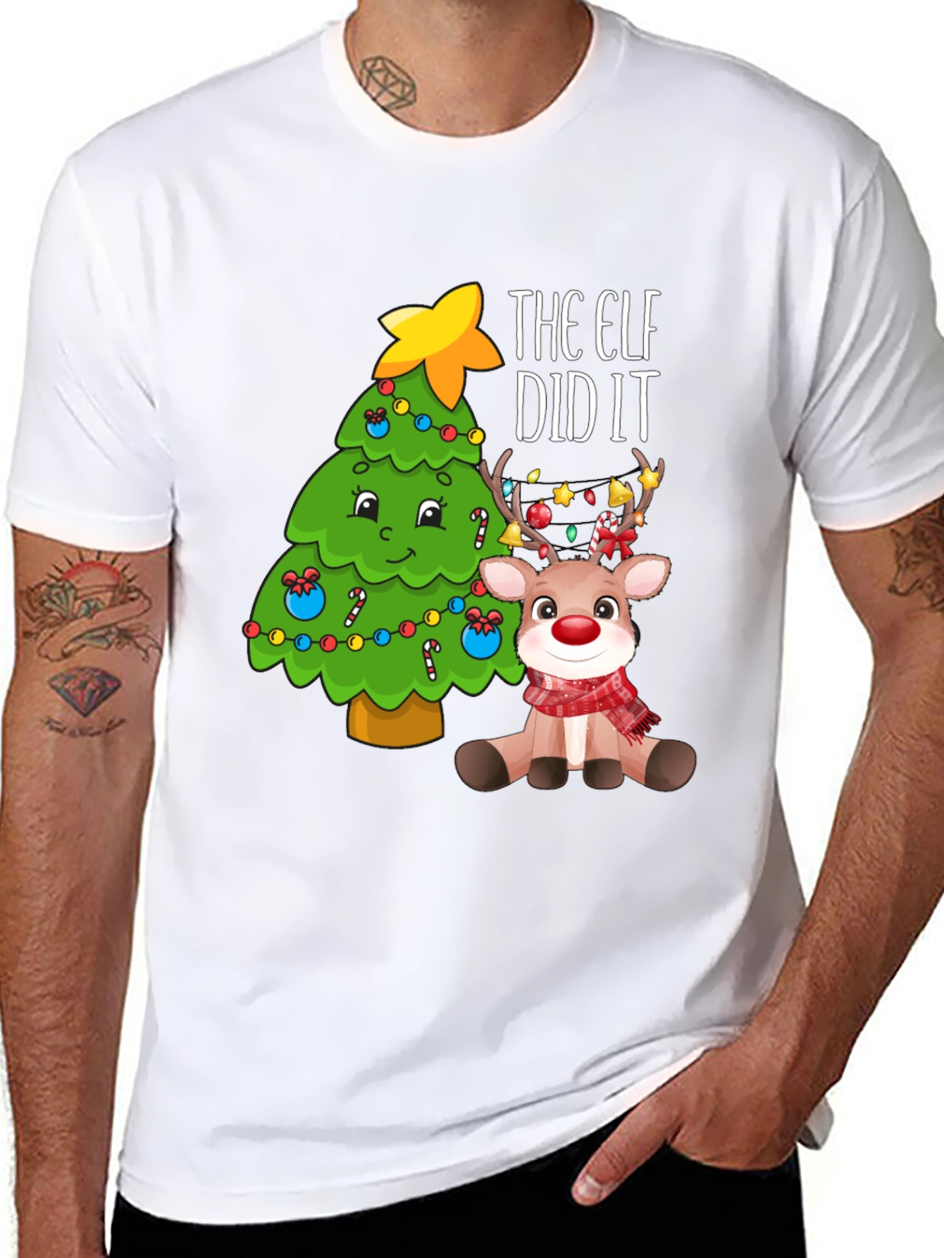 Elf Did It Christmas T-Shirt