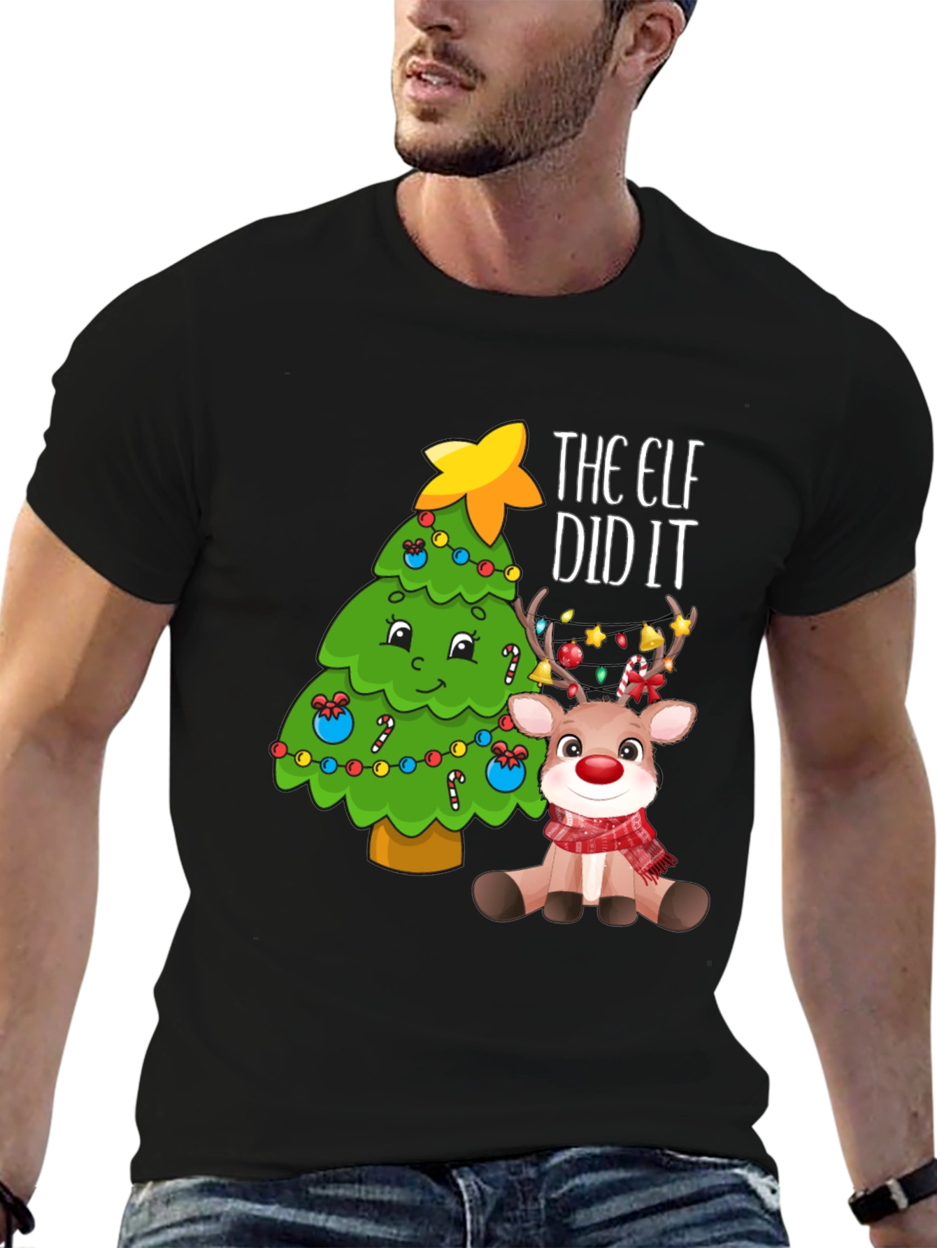 Elf Did It Christmas T-Shirt