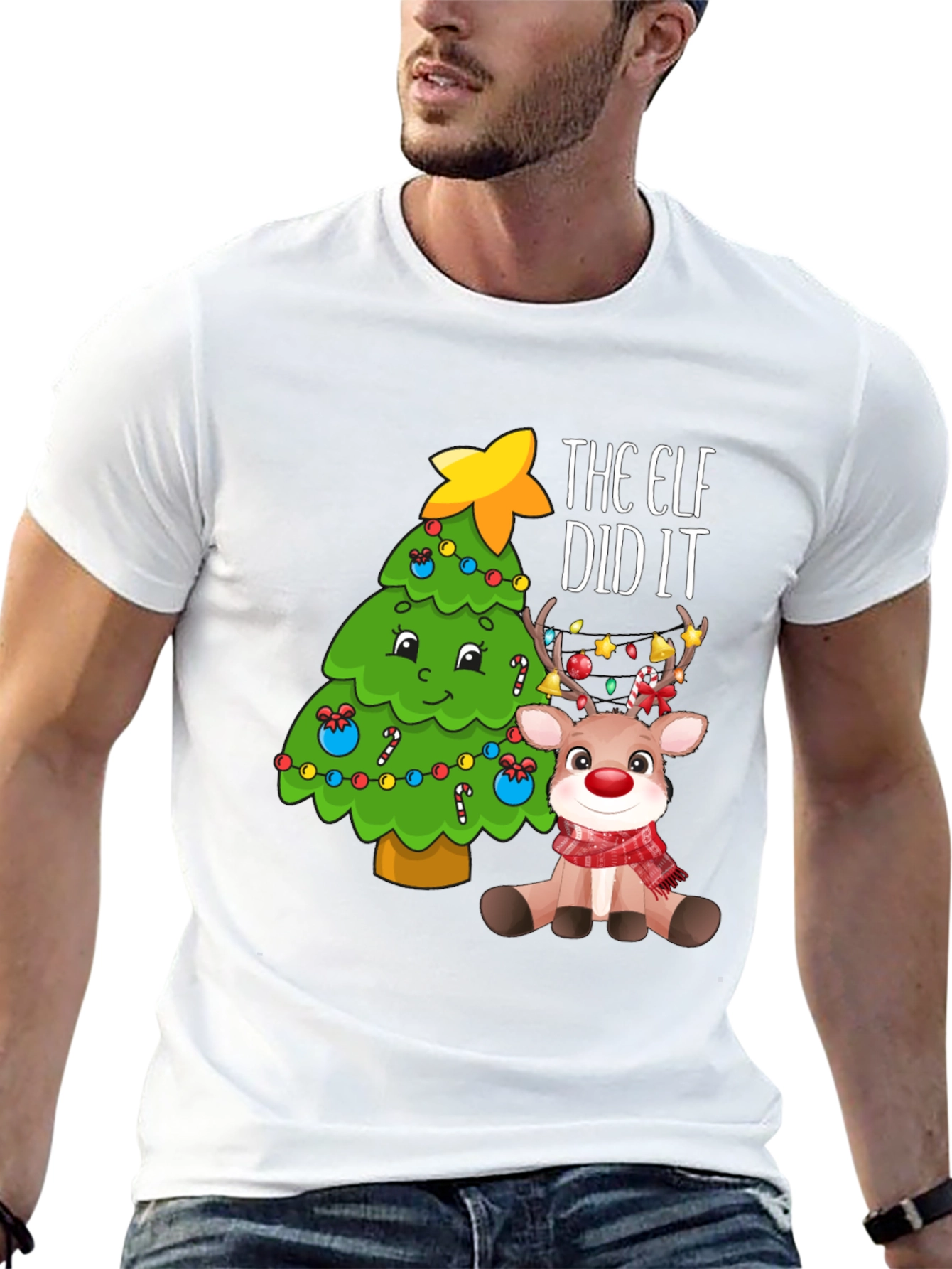 Elf Did It Christmas T-Shirt