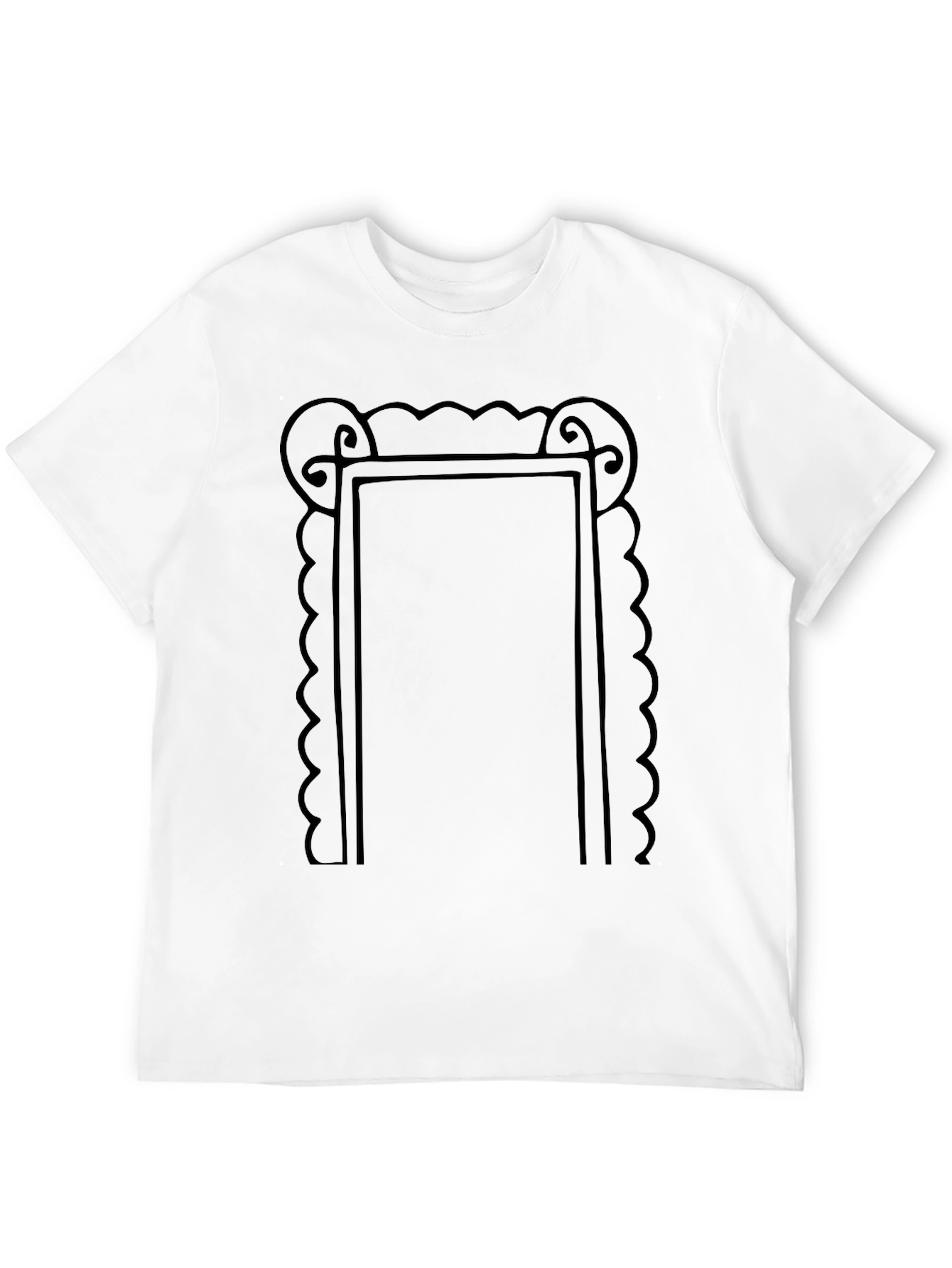 Framed Graphic Tee - Modern Art Shirt