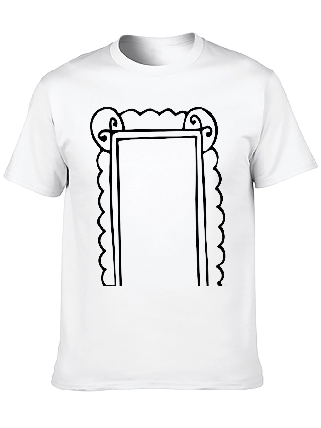 Framed Graphic Tee - Modern Art Shirt