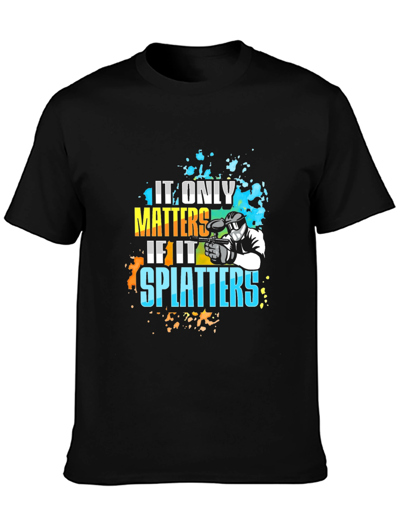 Paintball Splatters Graphic T-Shirt