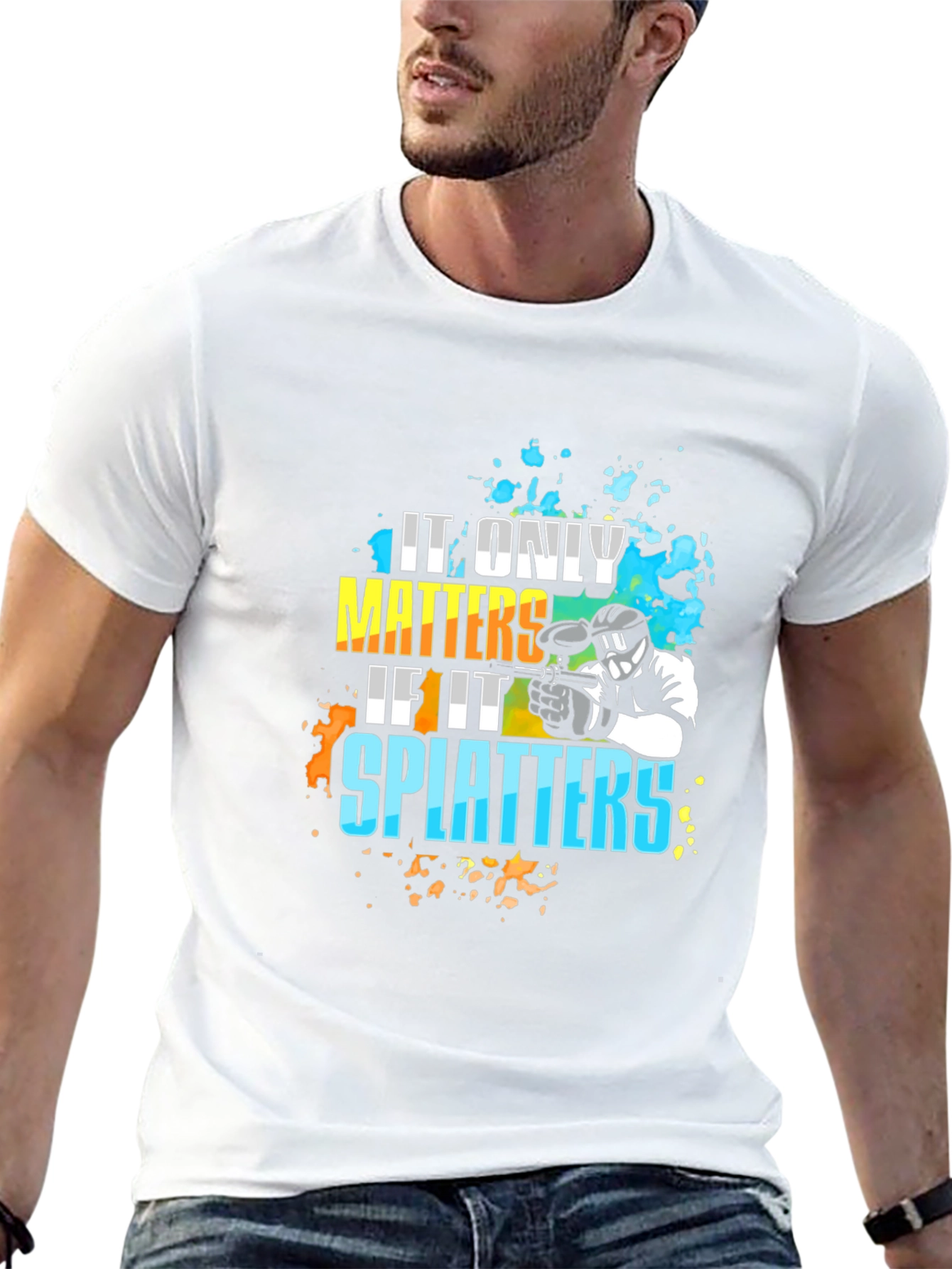 Paintball Splatters Graphic T-Shirt