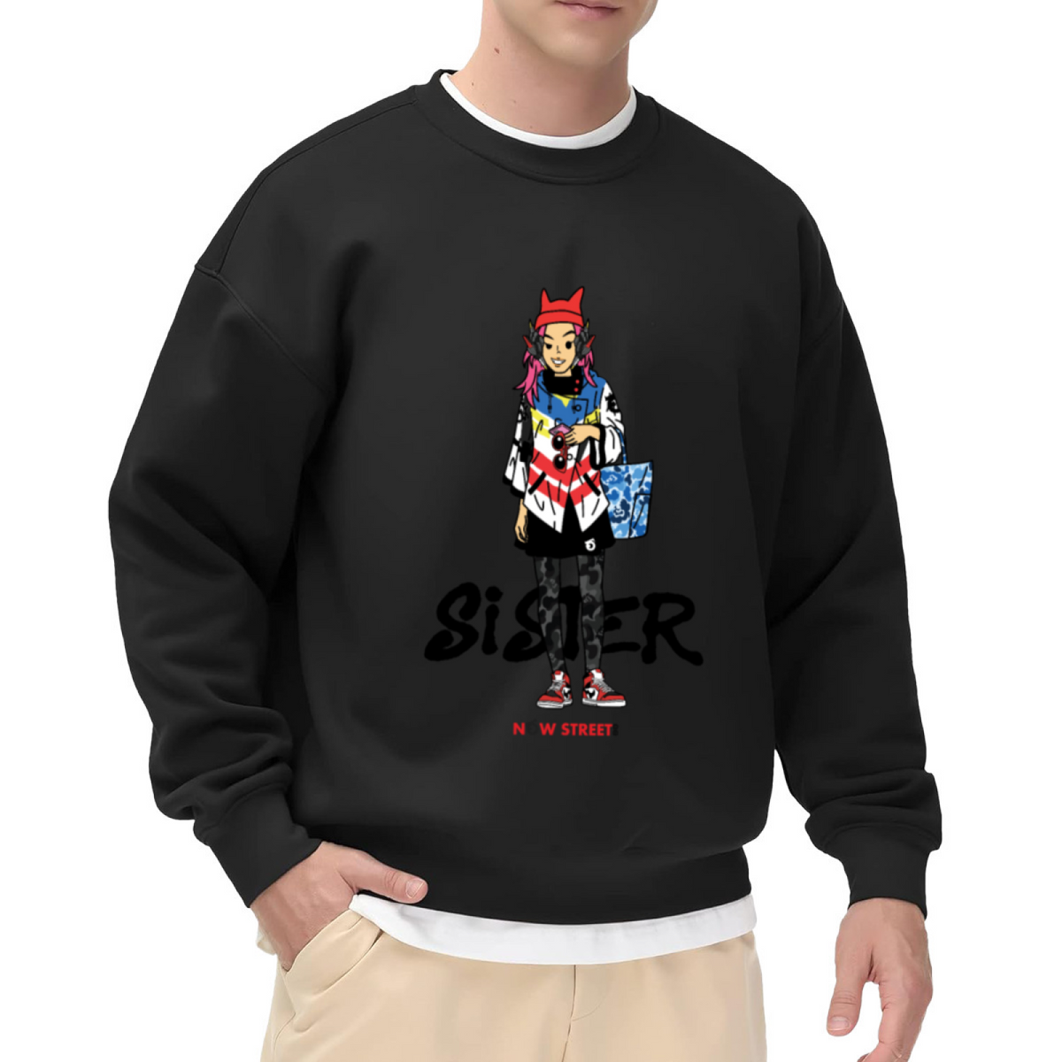 Trendy Graphic Crewneck Sweatshirt | Unisex Casual Streetwear Top