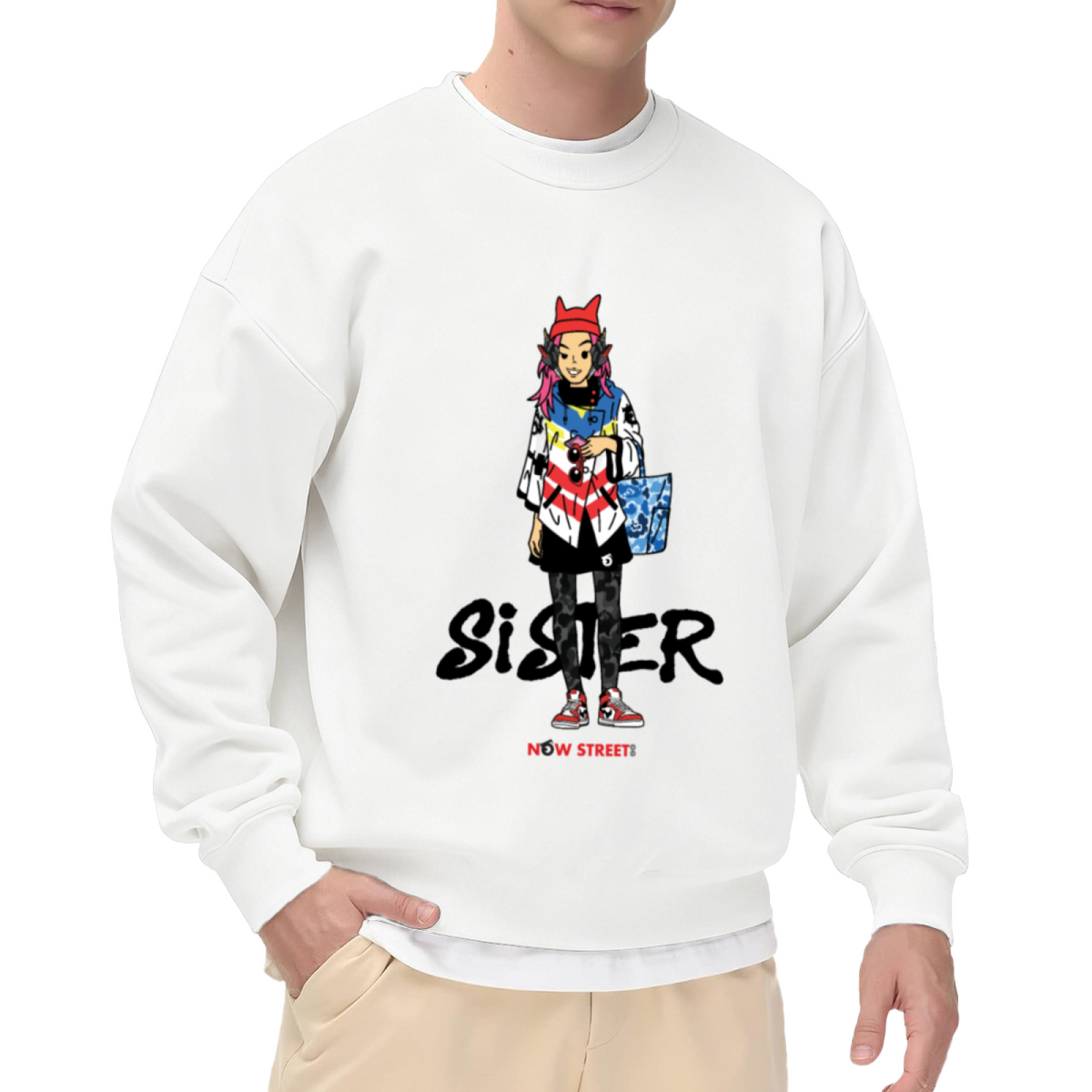 Trendy Graphic Crewneck Sweatshirt | Unisex Casual Streetwear Top