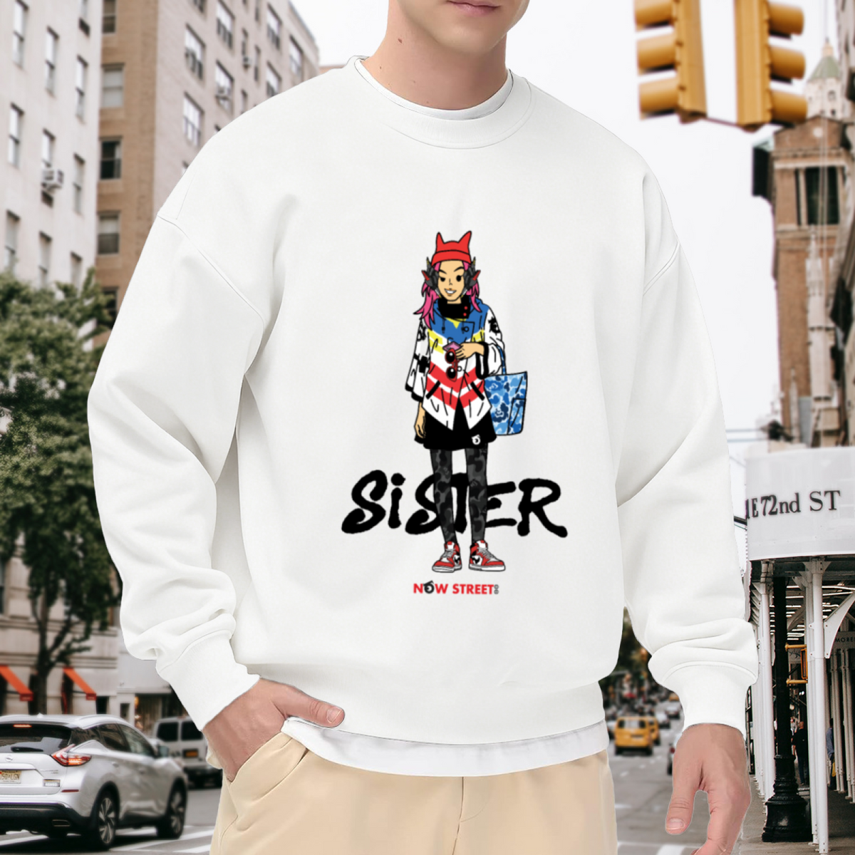 Trendy Graphic Crewneck Sweatshirt | Unisex Casual Streetwear Top