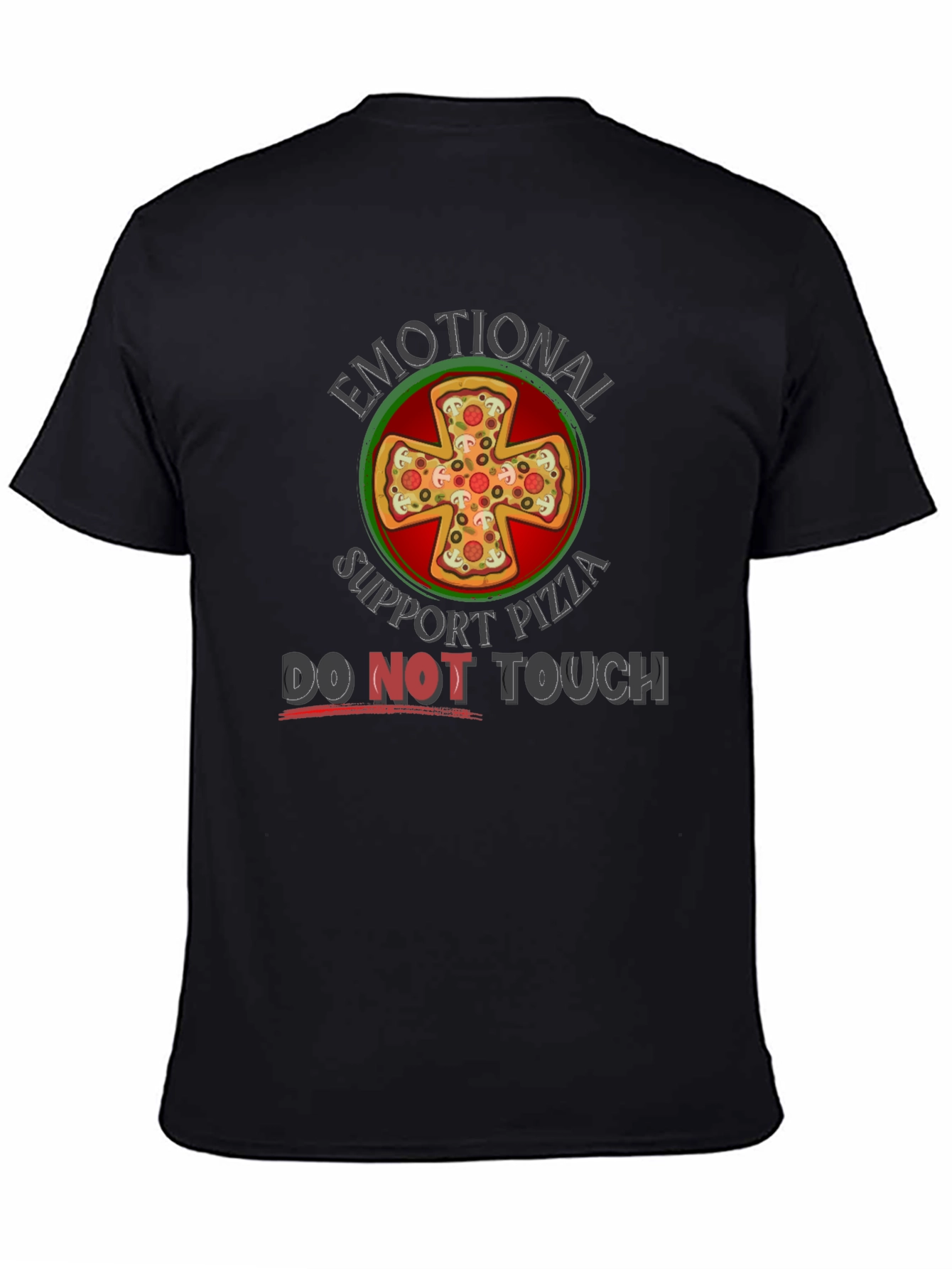 Emotional Support Pizza T-Shirt - Funny Graphic Tee