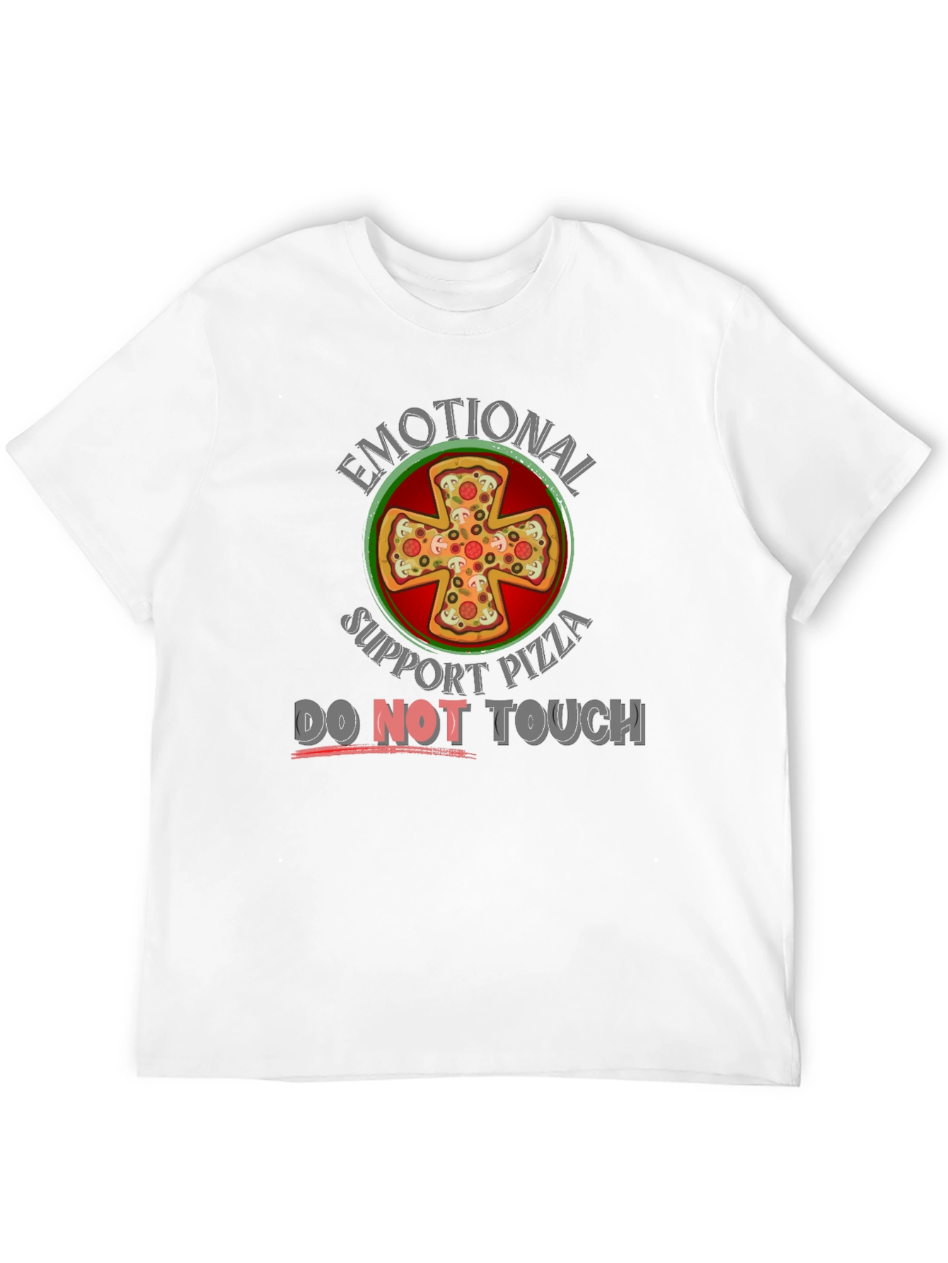 Emotional Support Pizza T-Shirt - Funny Graphic Tee