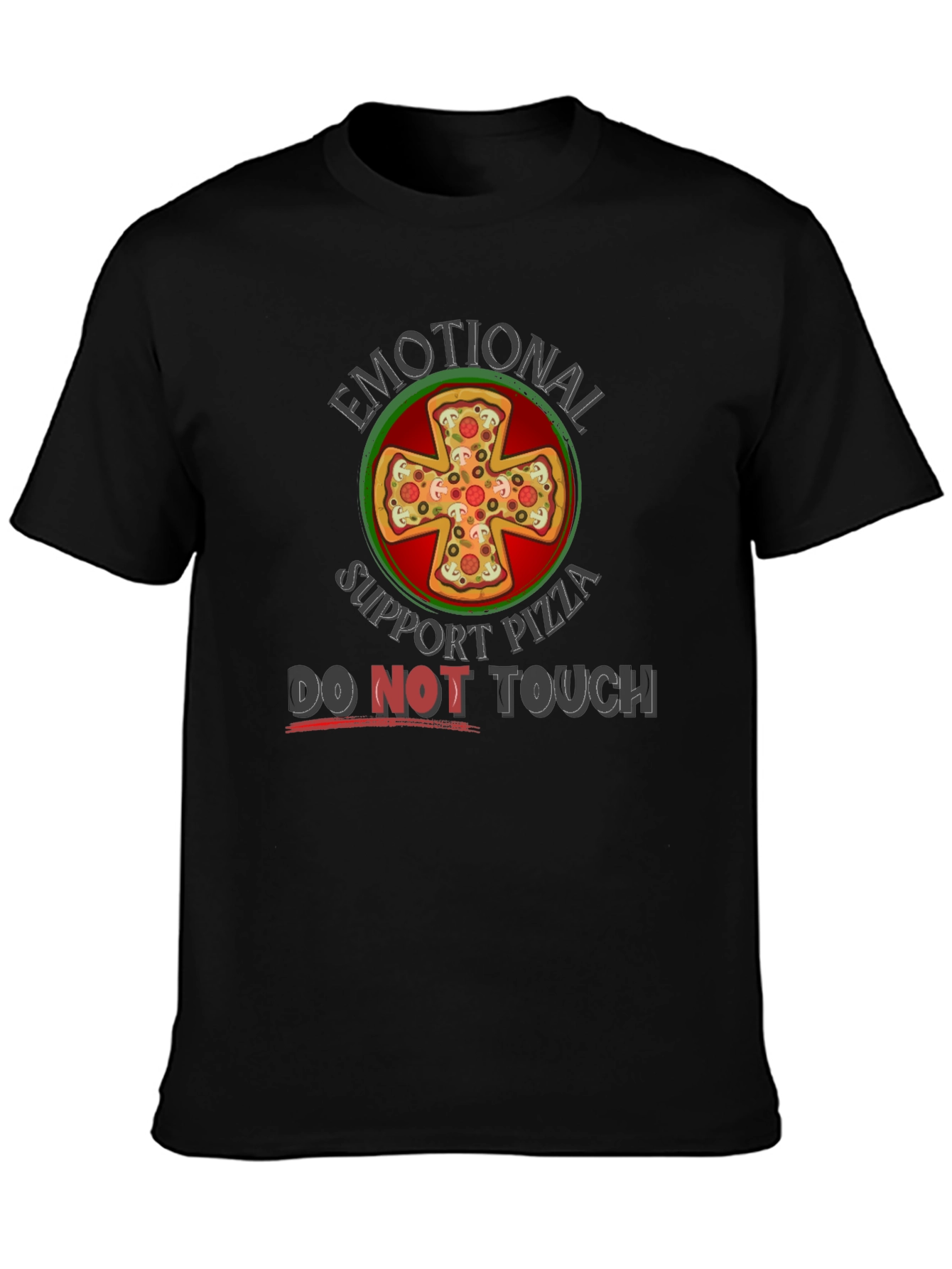 Emotional Support Pizza T-Shirt - Funny Graphic Tee