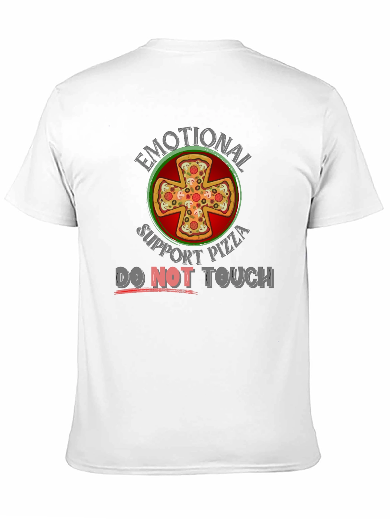 Emotional Support Pizza T-Shirt - Funny Graphic Tee
