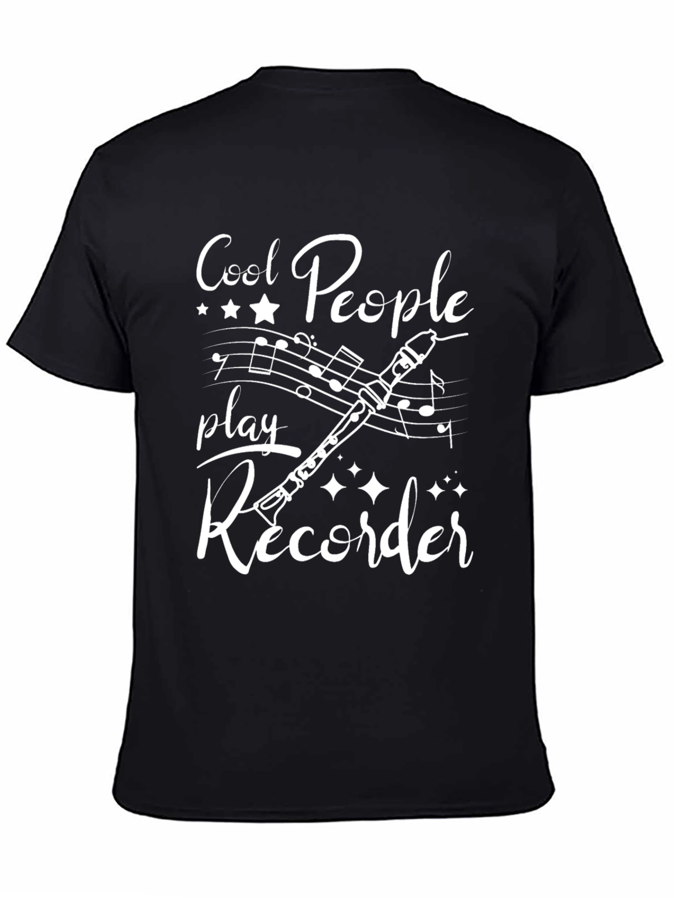 Cool People Play Recorder Graphic T-Shirt
